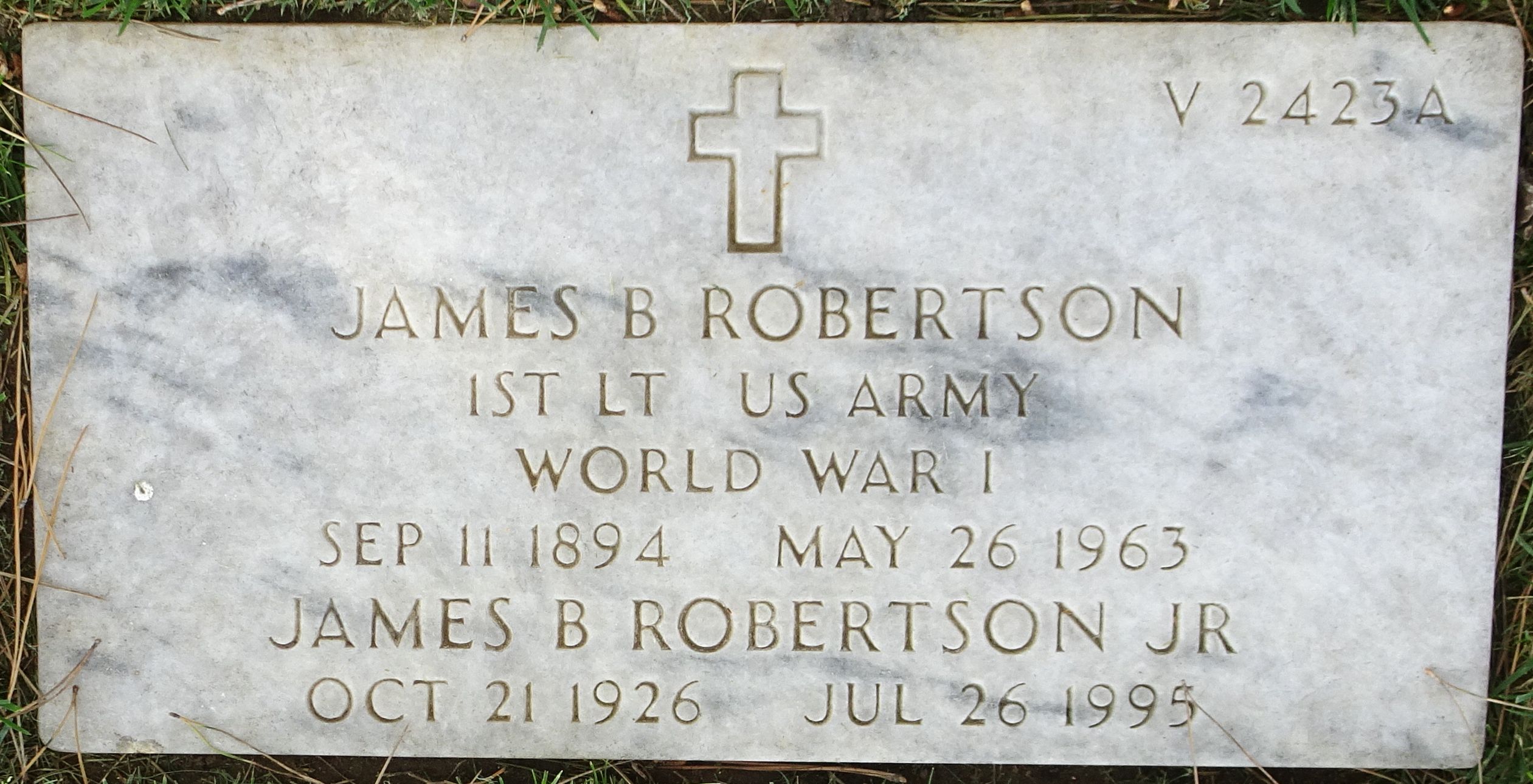 Gravesite marker image for james bruce robertson