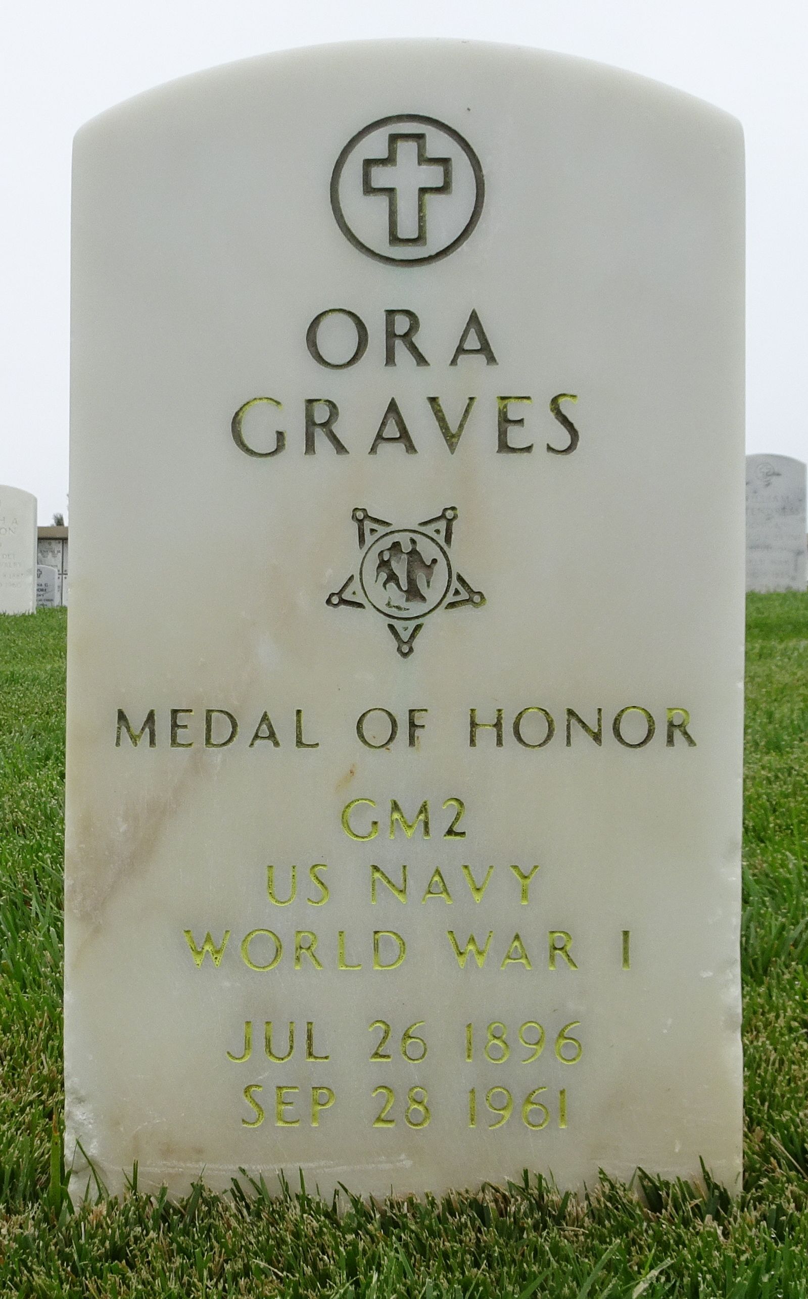 Gravesite marker image for ora graves