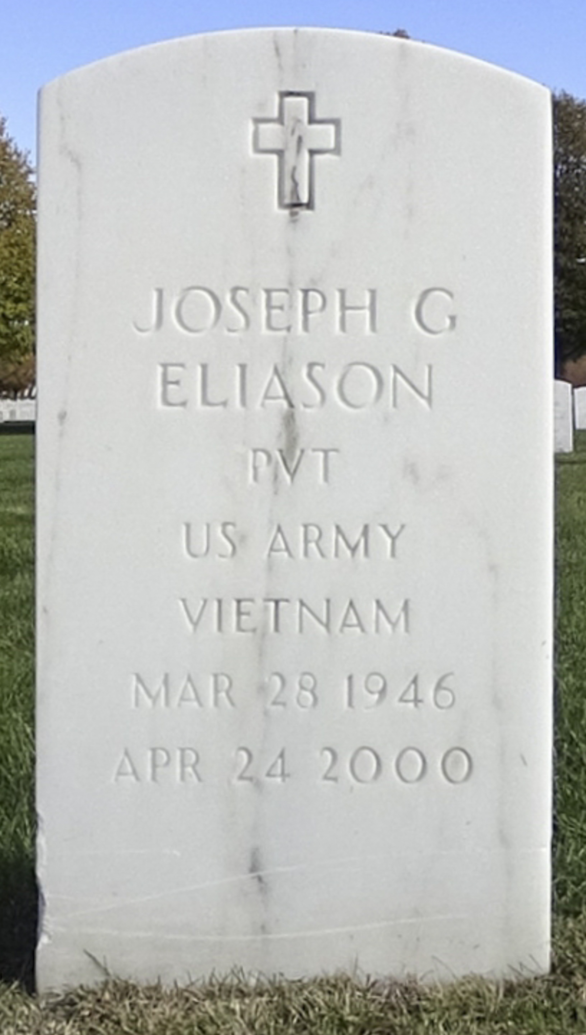 Gravesite marker image for joseph g eliason