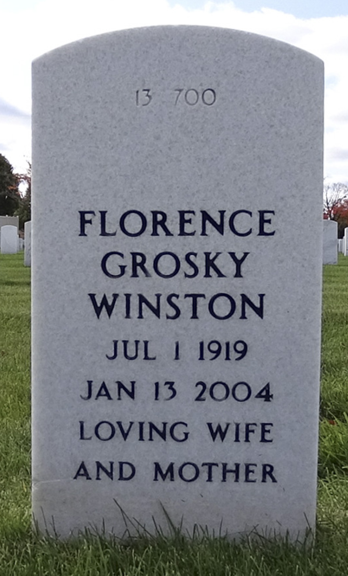 Gravesite marker image for jay winston