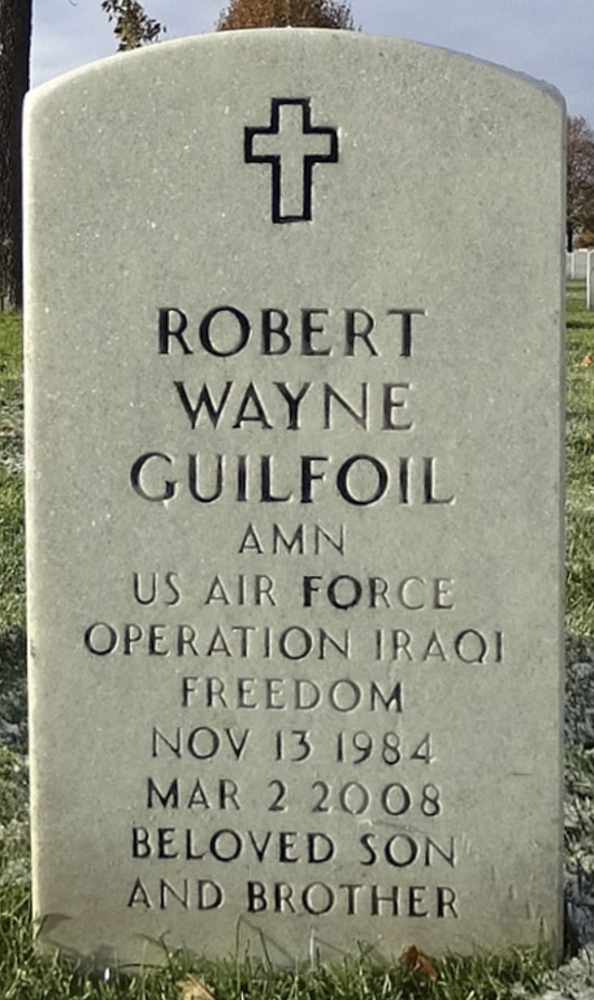 Gravesite marker image for robert wayne guilfoil