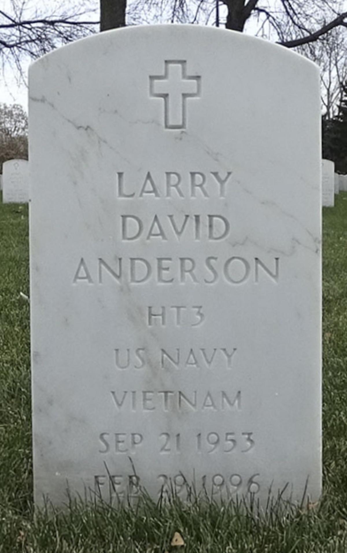 Gravesite marker image for larry david anderson