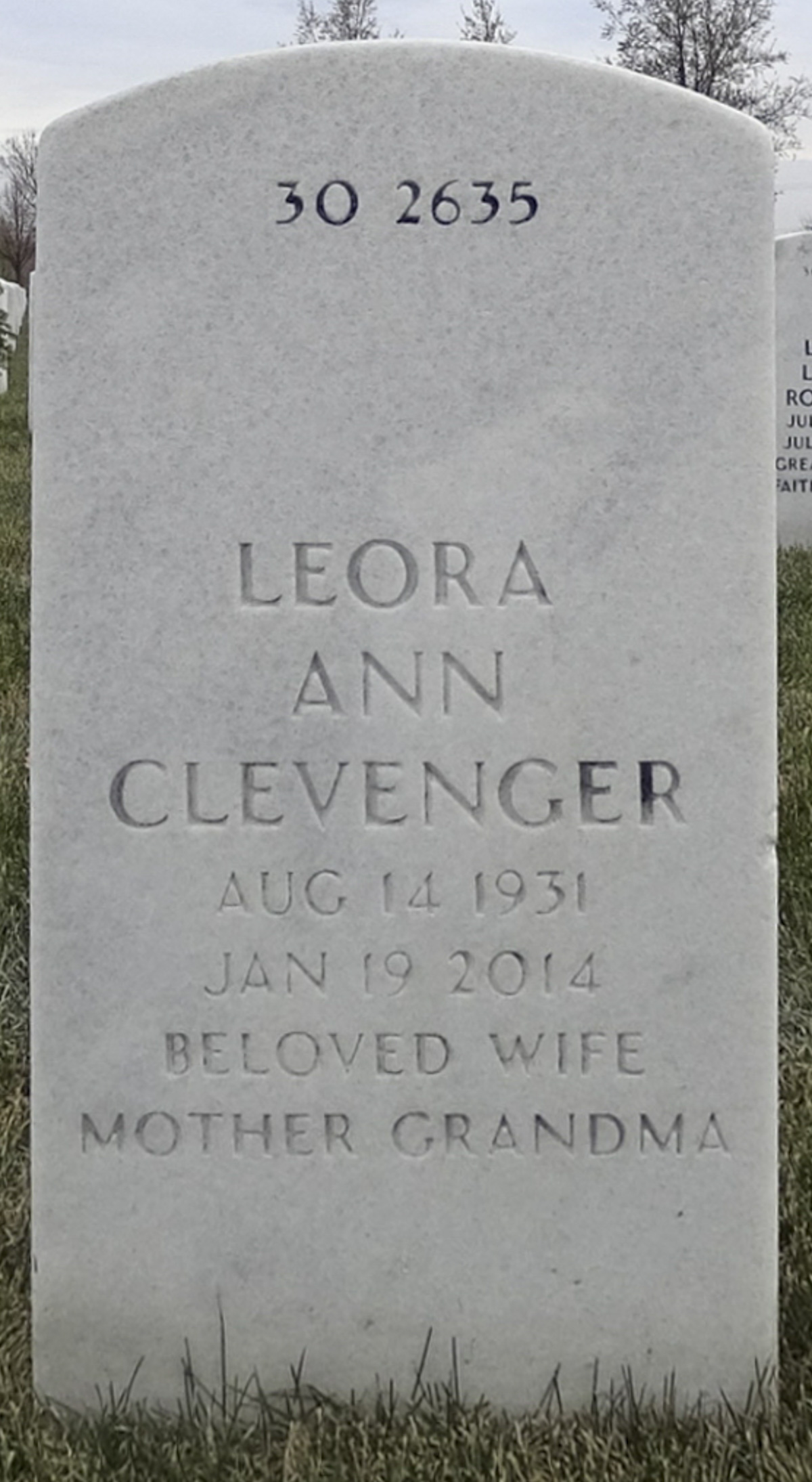 Gravesite marker image for raymond lynn clevenger