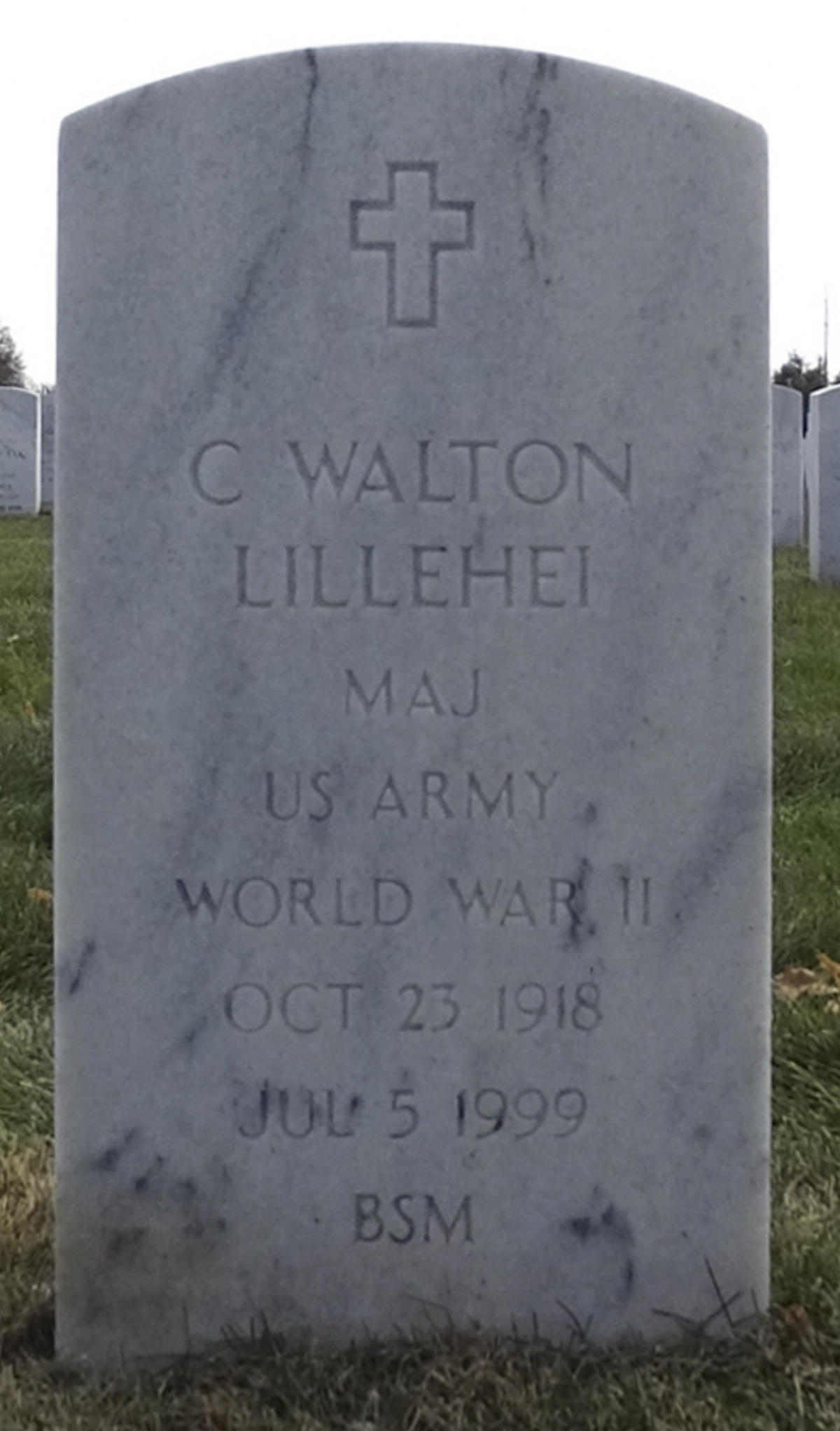 Gravesite marker image for c walton lillehei