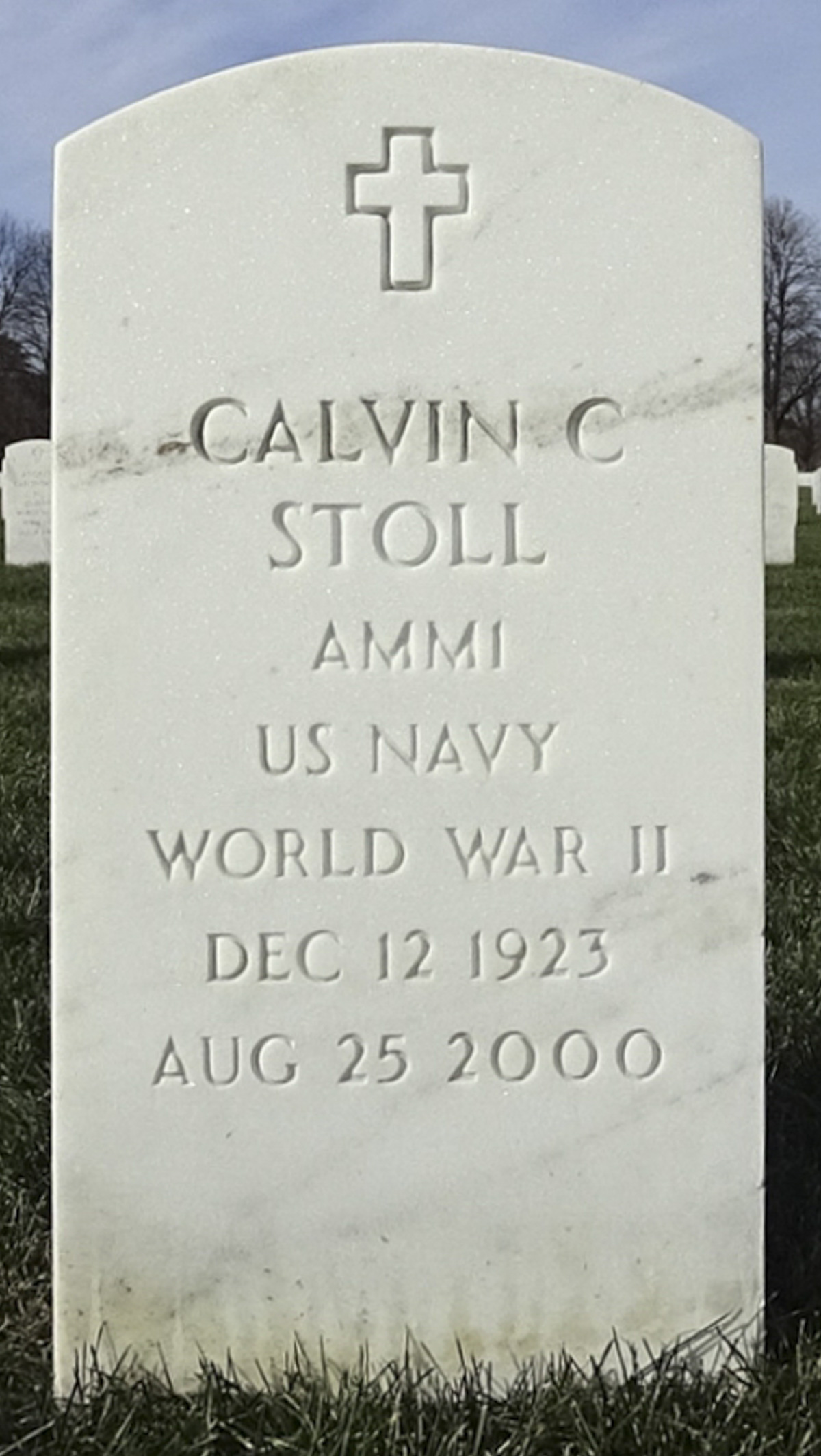 Gravesite marker image for calvin c stoll
