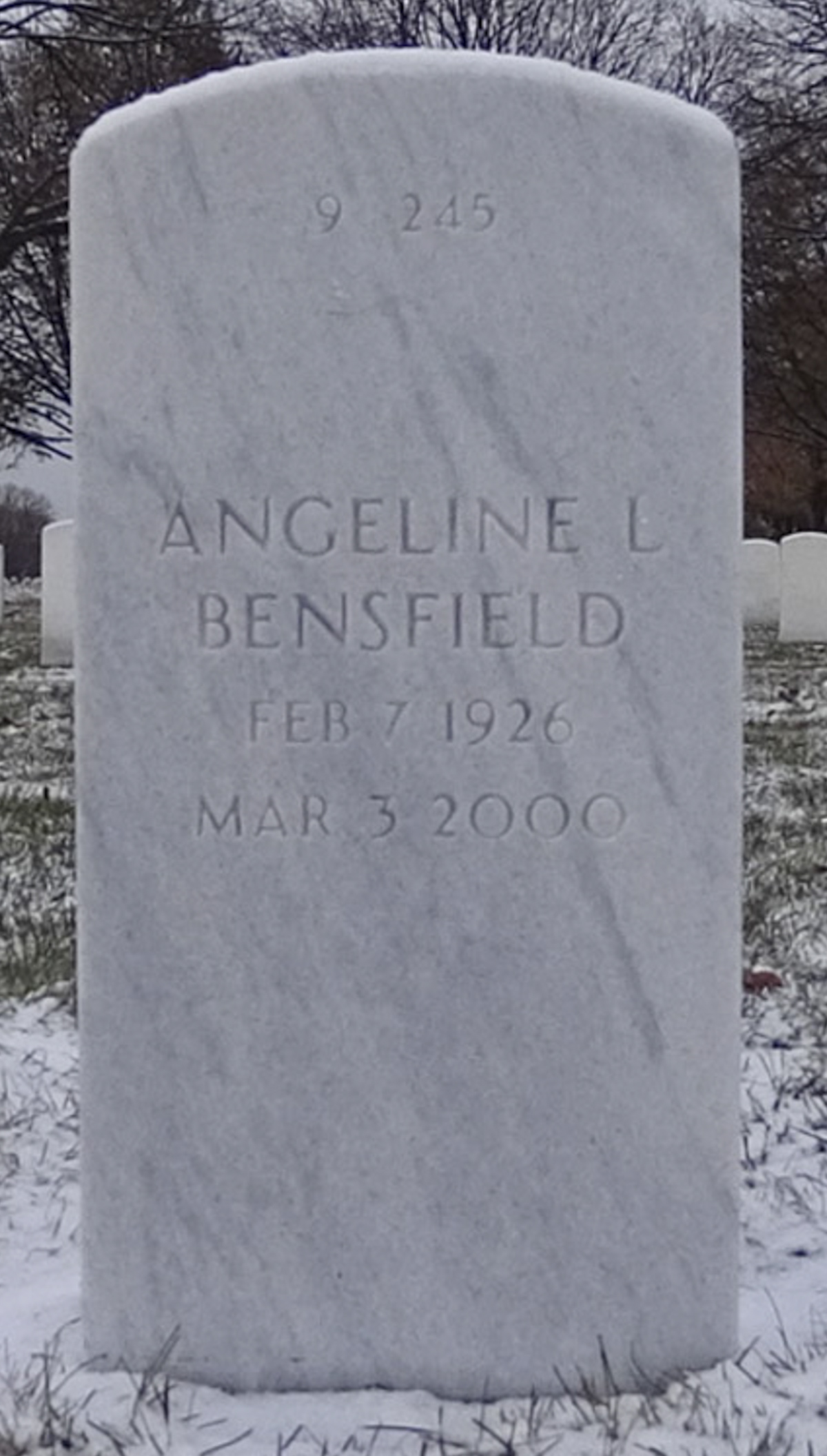 Gravesite marker image for gilbert j bensfield