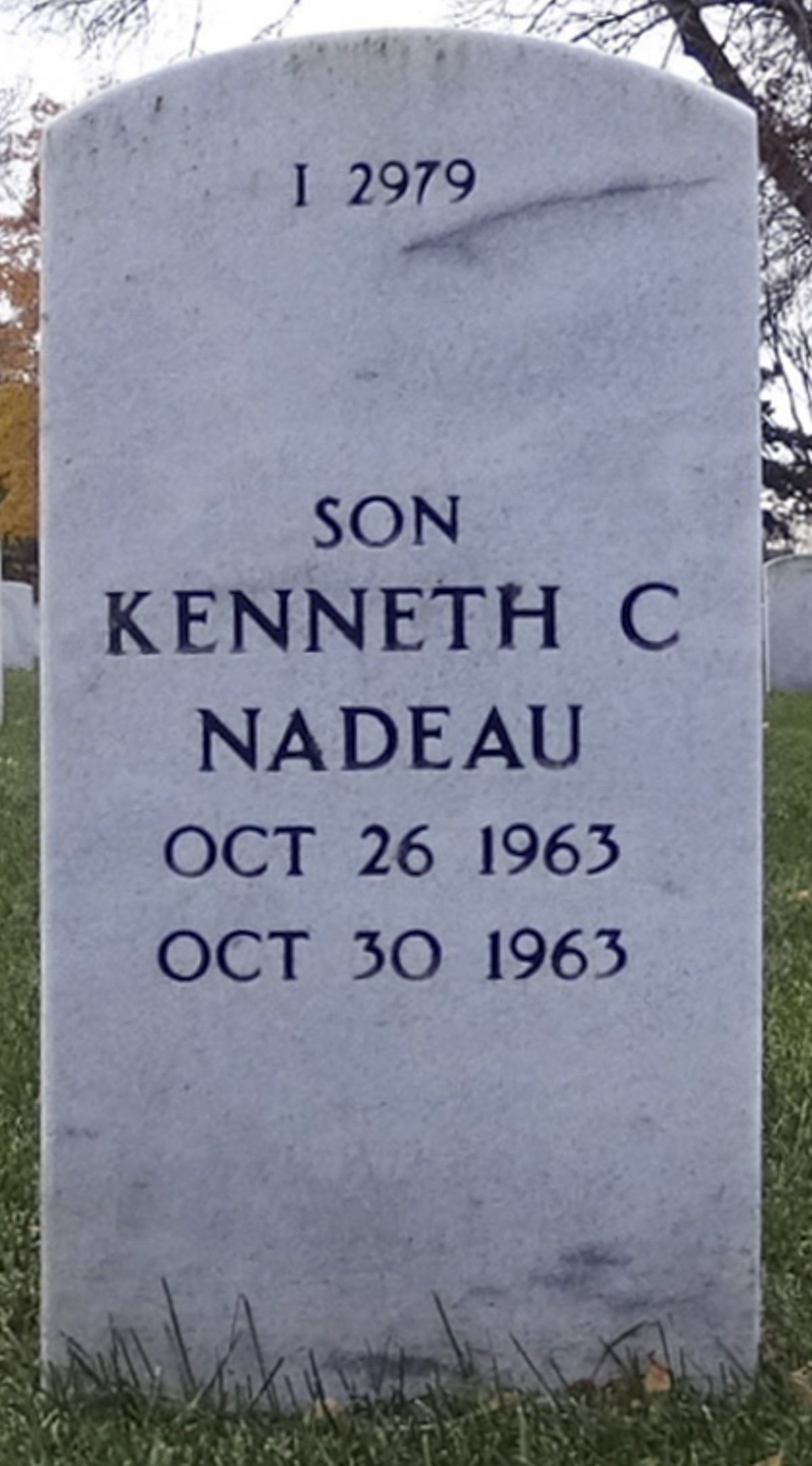 Gravesite marker image for roland l nadeau