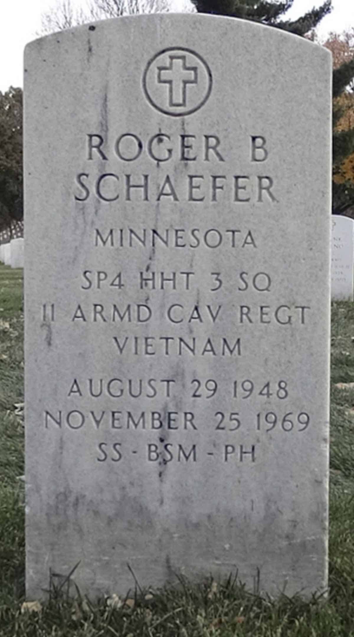 Gravesite marker image for roger b schaefer