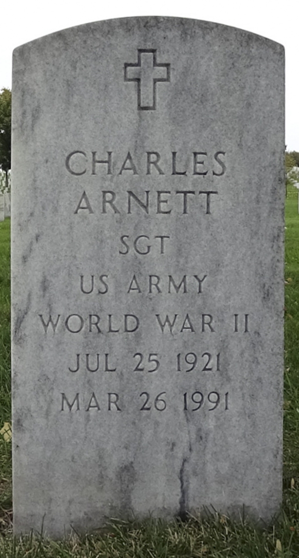 Gravesite marker image for charles arnett