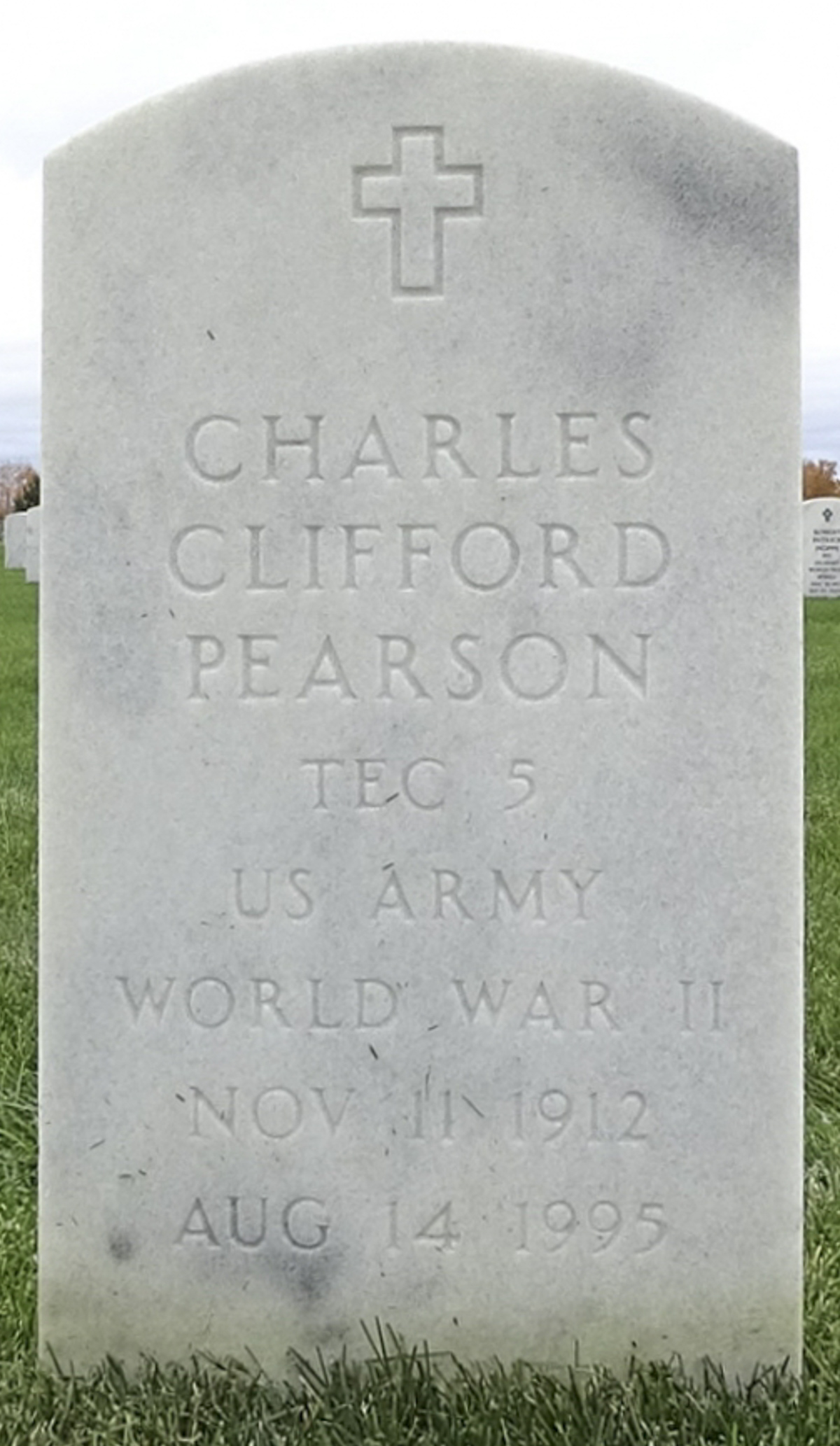 Gravesite marker image for charles clifford pearson