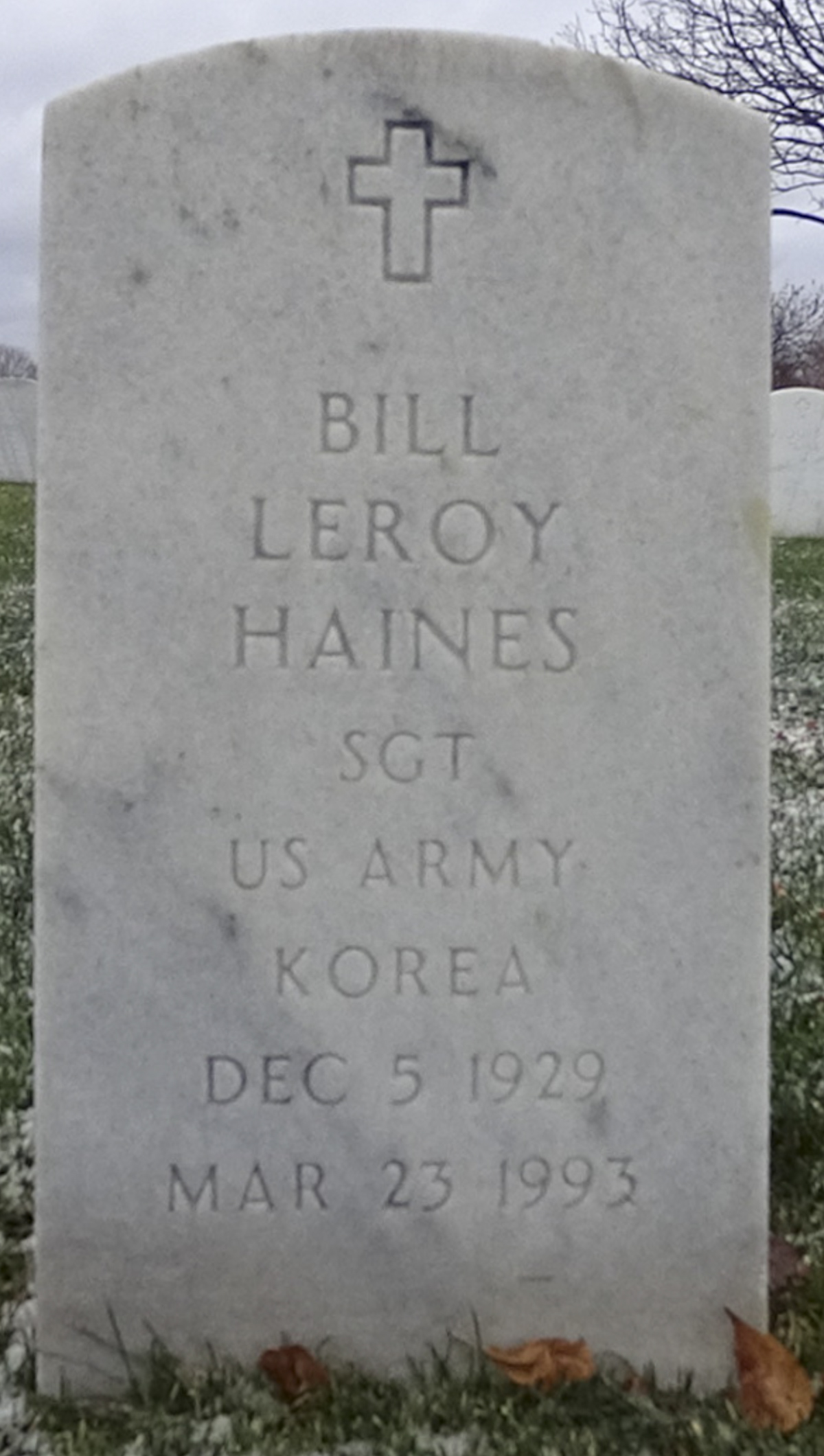 Gravesite marker image for bill leroy haines