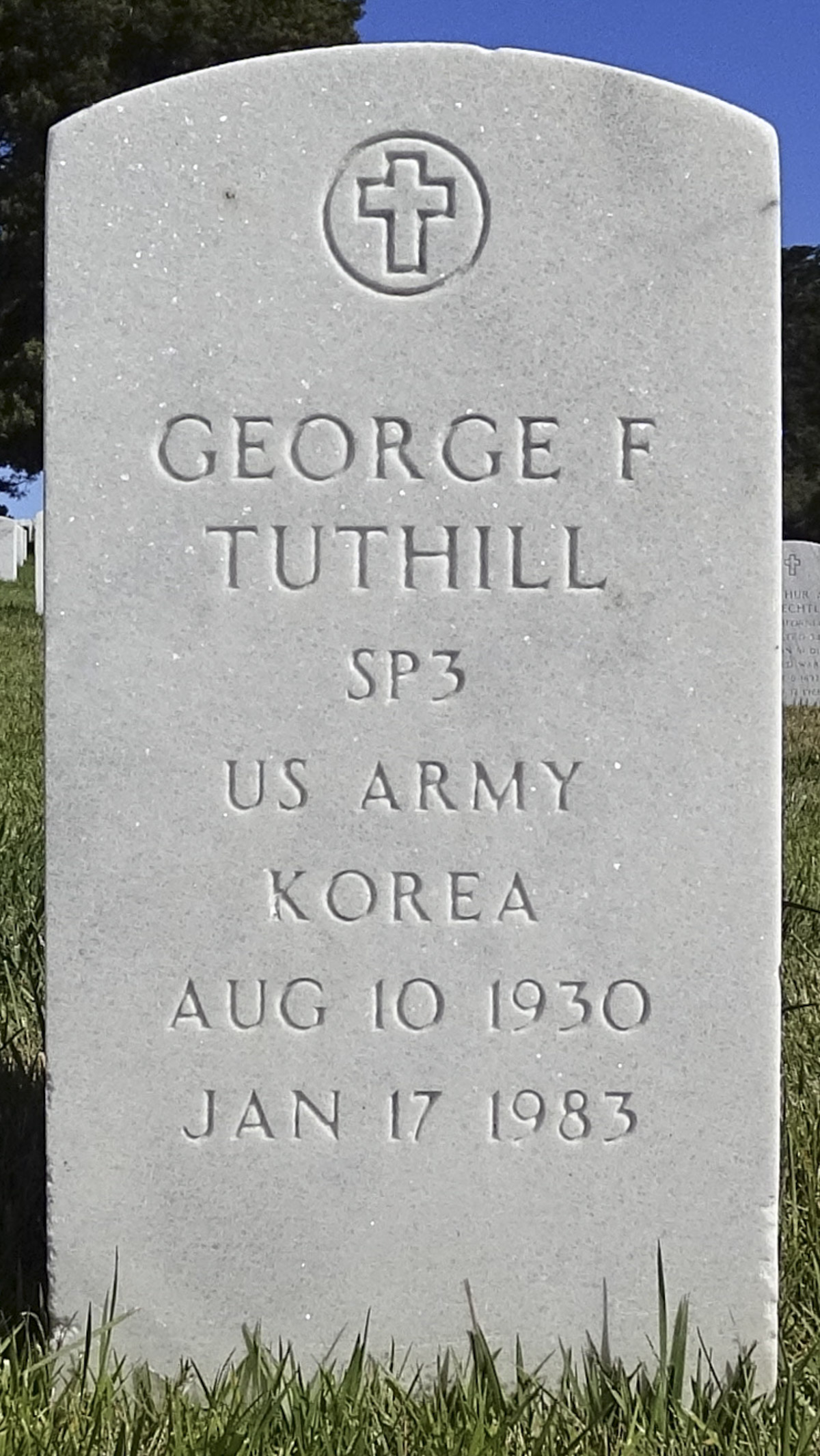 Gravesite marker image for george floyd tuthill