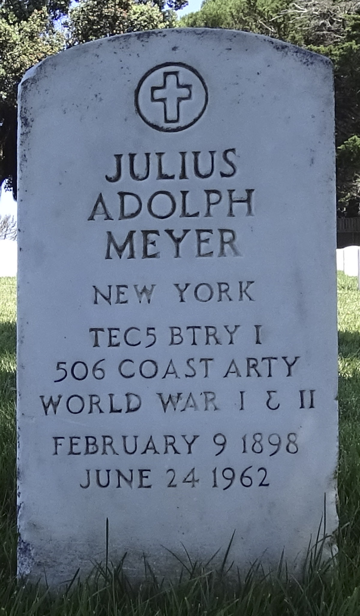 Gravesite marker image for julius adolph meyer