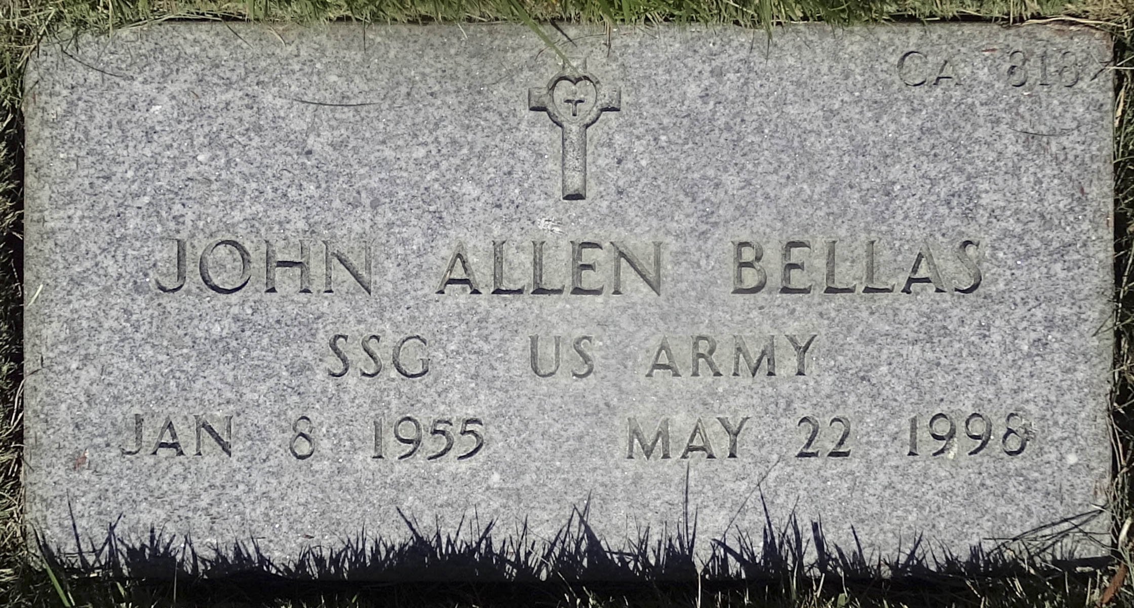 Gravesite marker image for john allen bellas