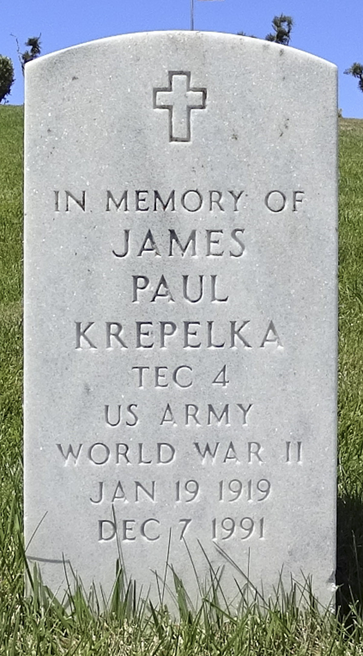 Gravesite marker image for james paul krepelka