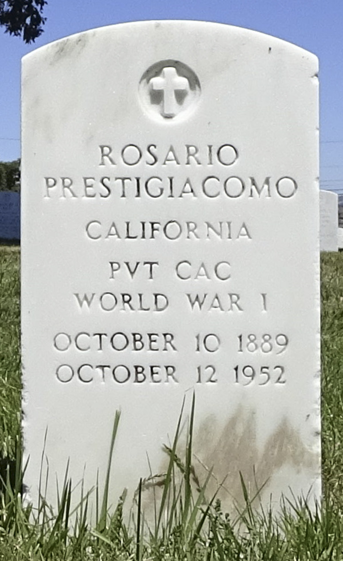 Gravesite marker image for rosario prestigiacomo