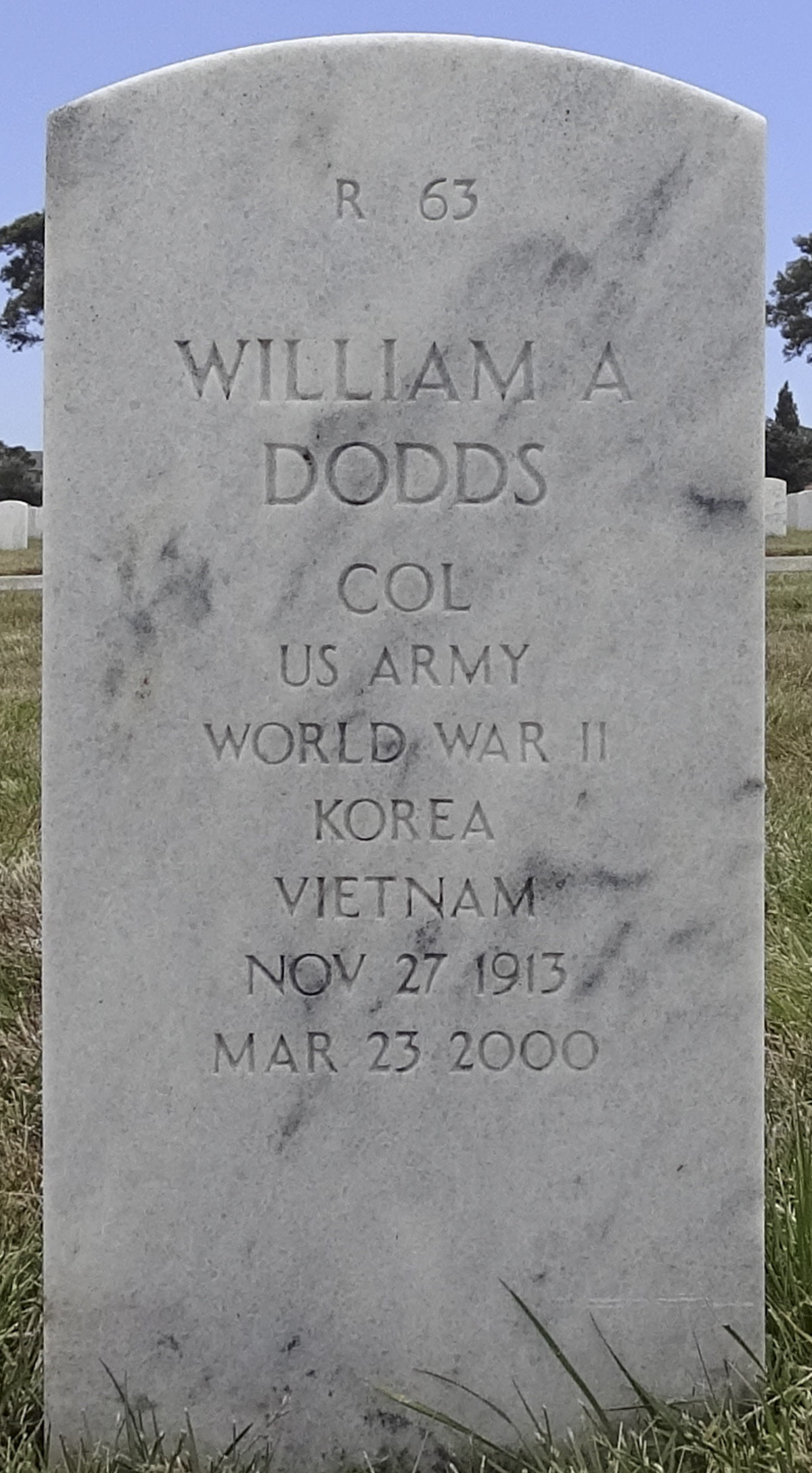 Gravesite marker image for william a dodds