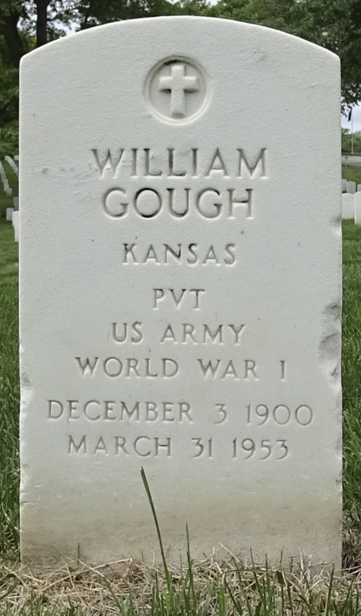 Gravesite marker image for william gough