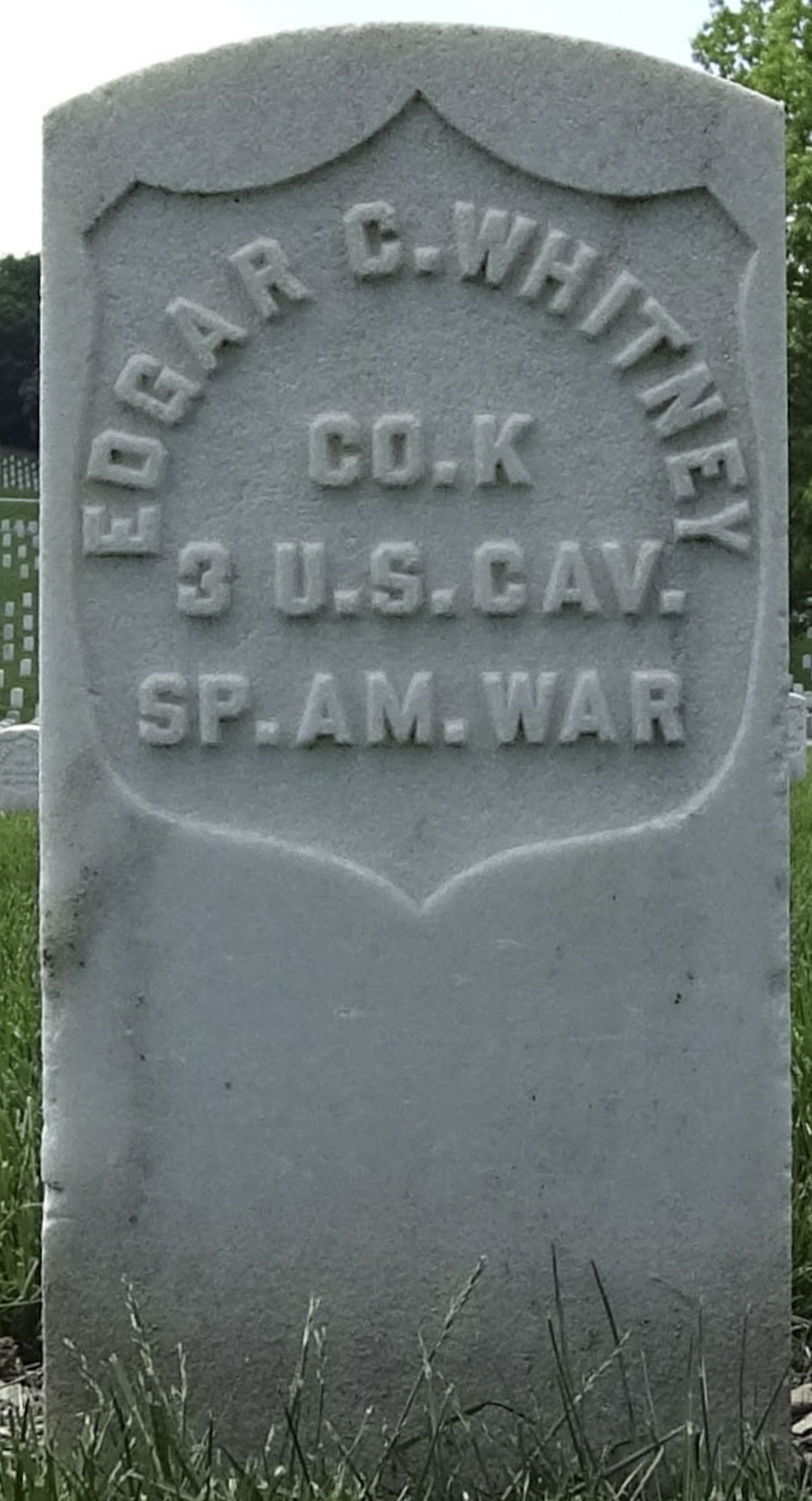 Gravesite marker image for edgar c whitney