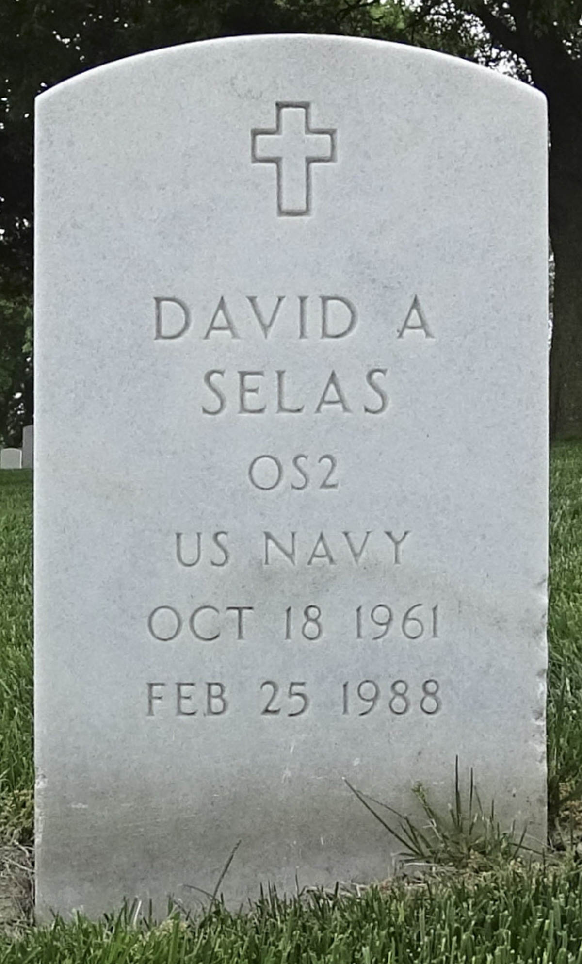 Gravesite marker image for david a selas