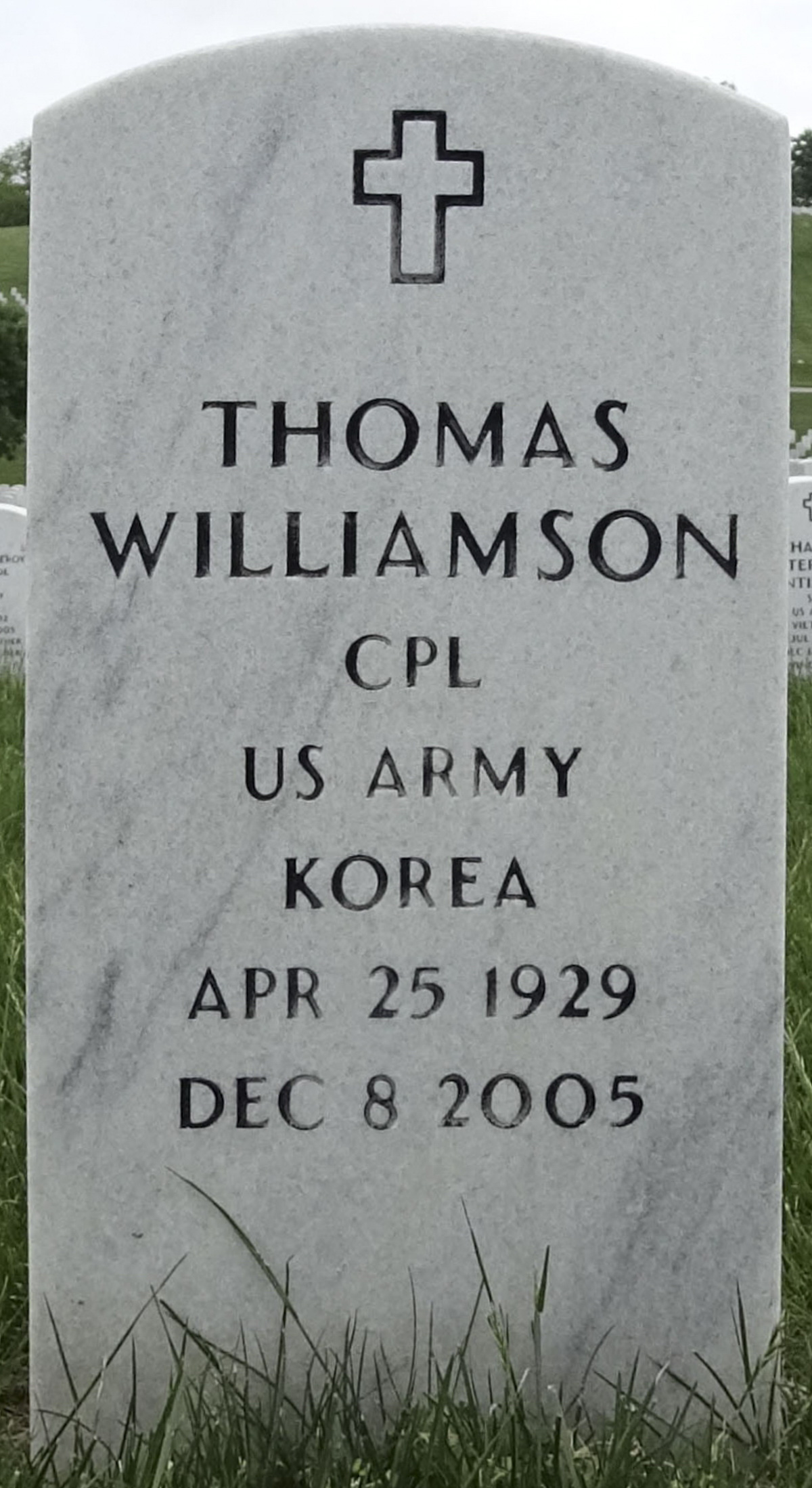 Gravesite marker image for thomas williamson