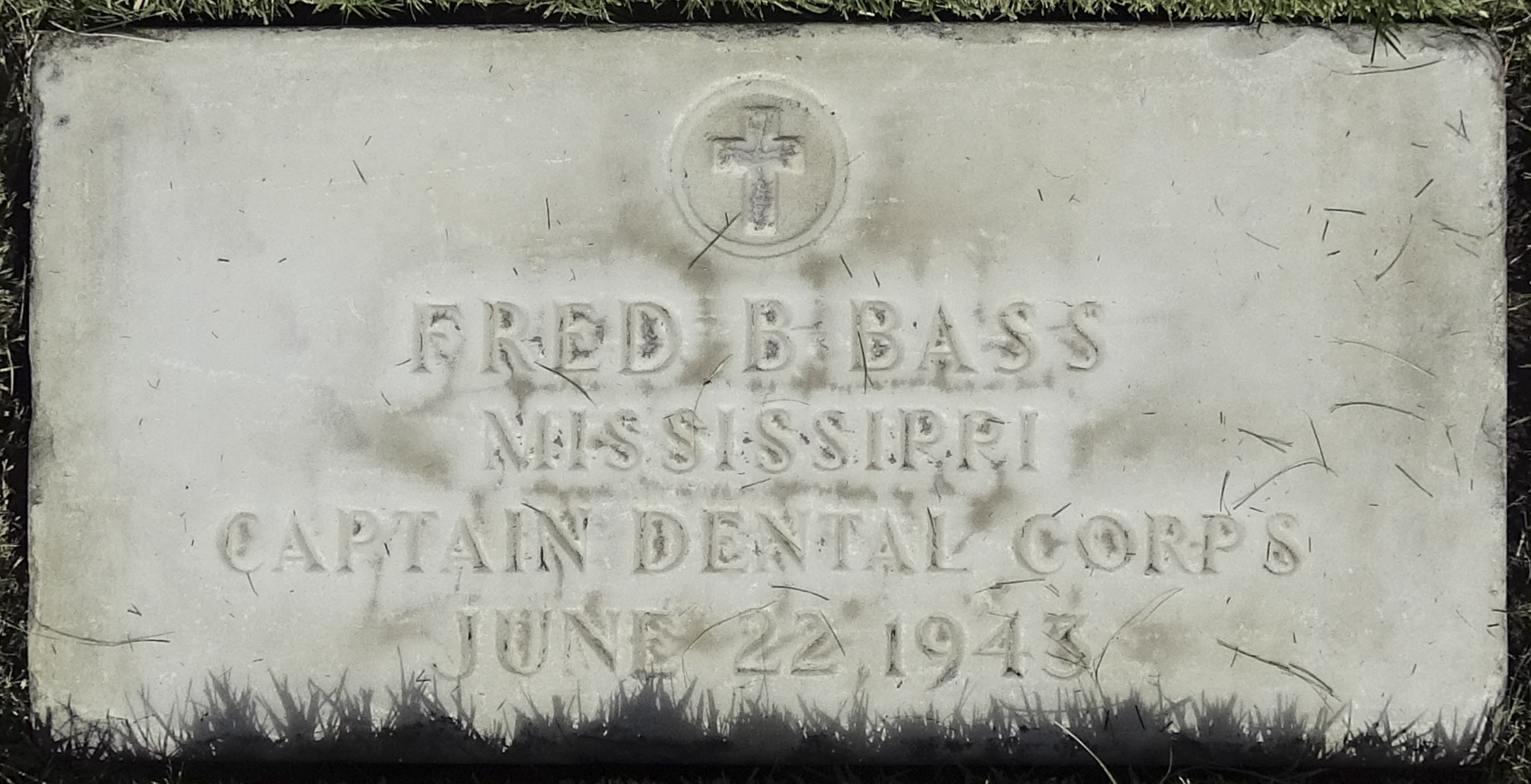 Gravesite marker image for fred buckley bass