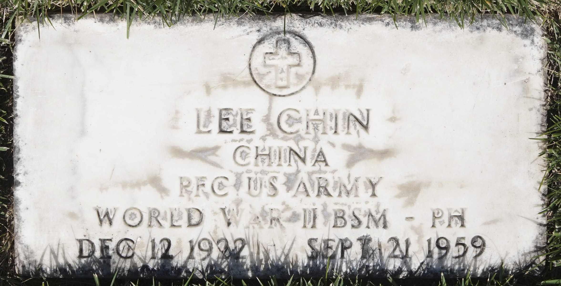 Gravesite marker image for lee chin
