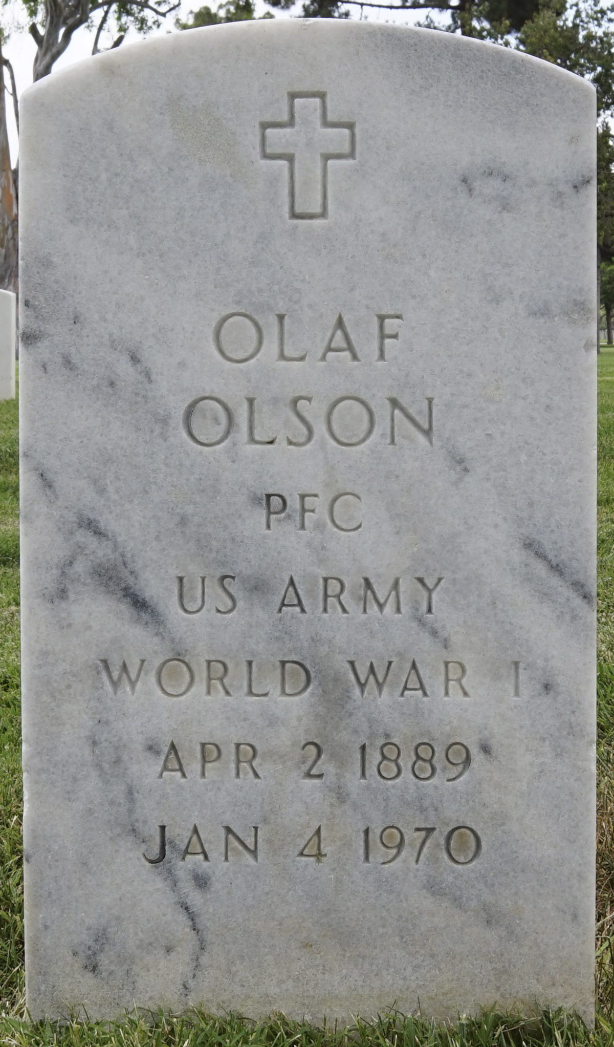 Gravesite marker image for olaf jeremiah olson