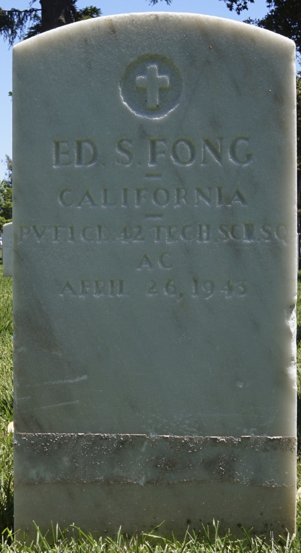 Gravesite marker image for ed sam fong