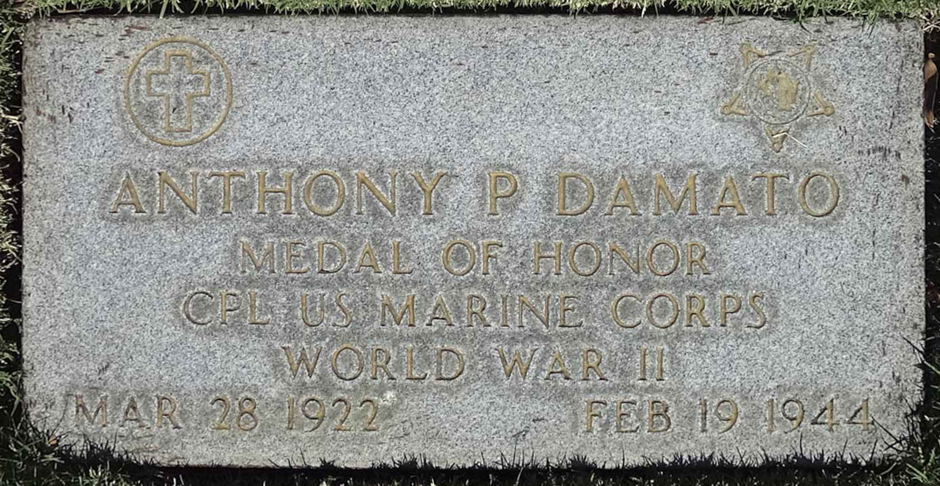 Gravesite marker image for anthony p damato