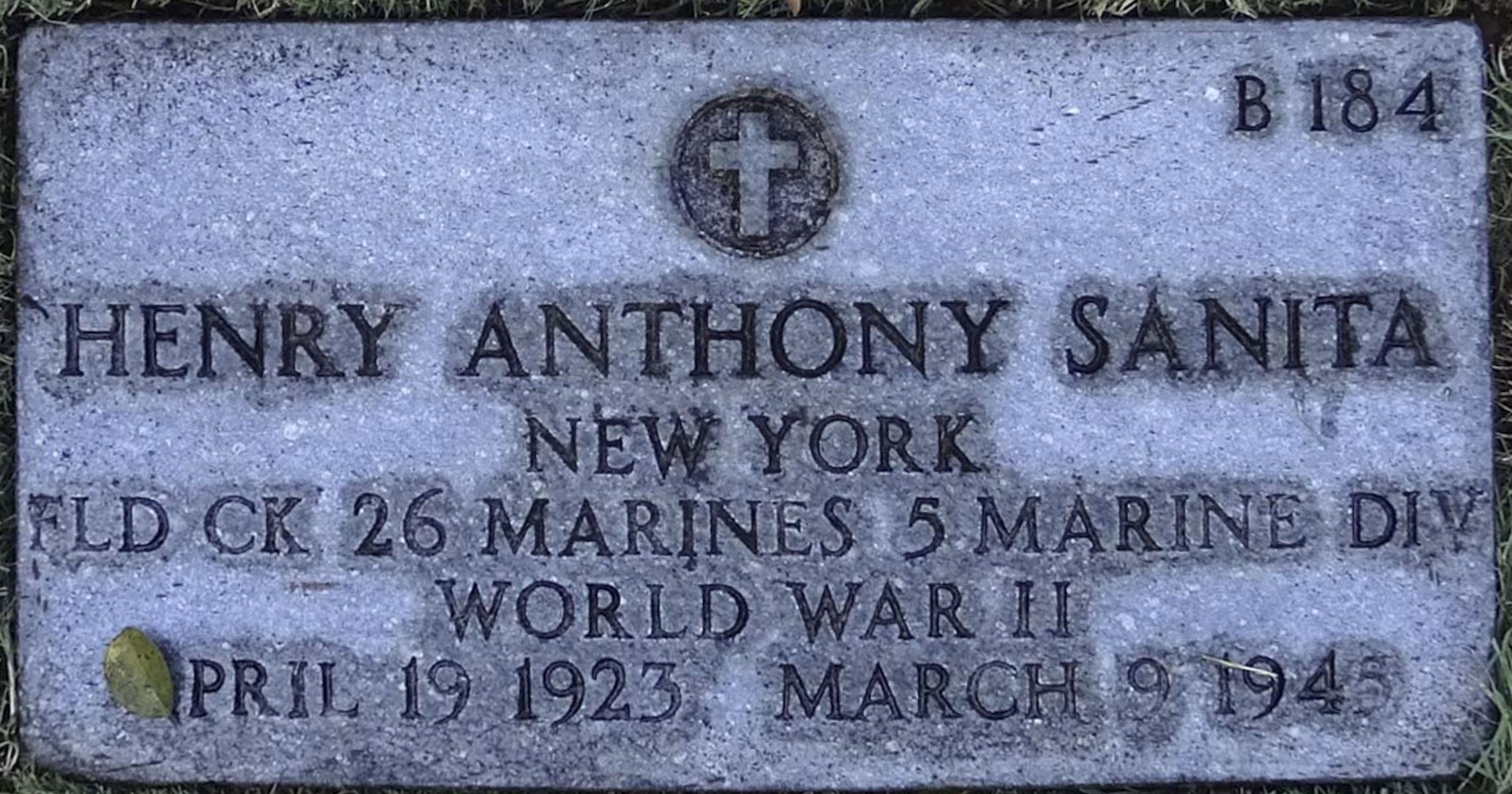 Gravesite marker image for henry anthony sanita