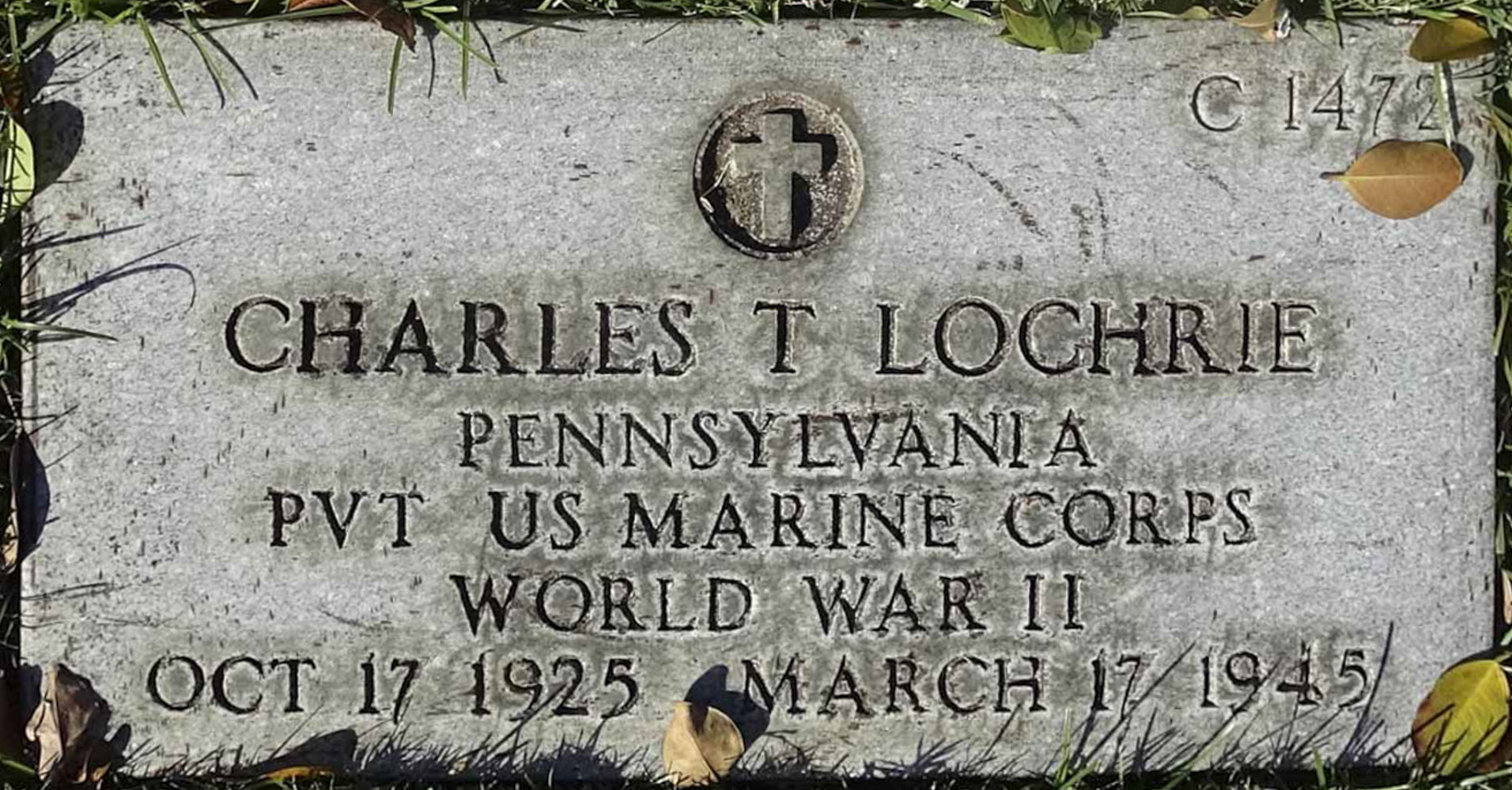 Gravesite marker image for charles thomas lochrie