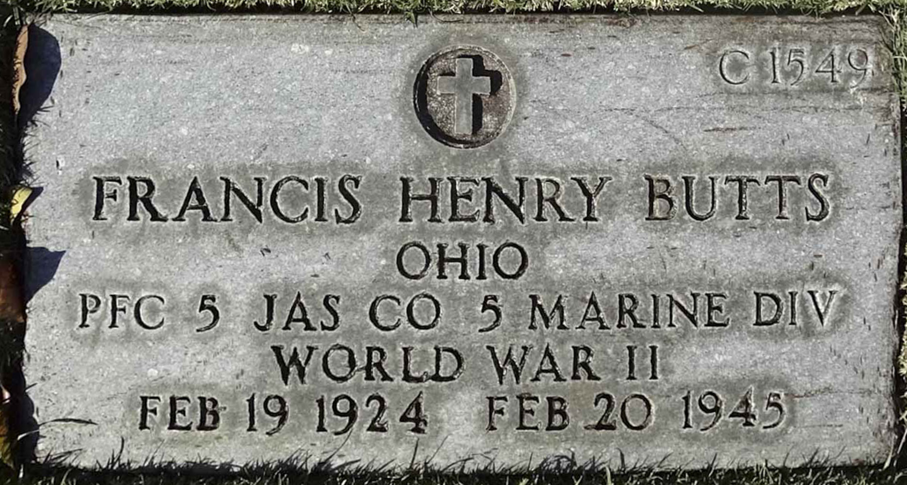 Gravesite marker image for francis henry butts