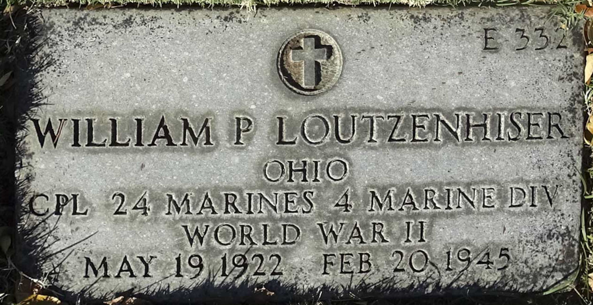 Gravesite marker image for william p loutzenhiser
