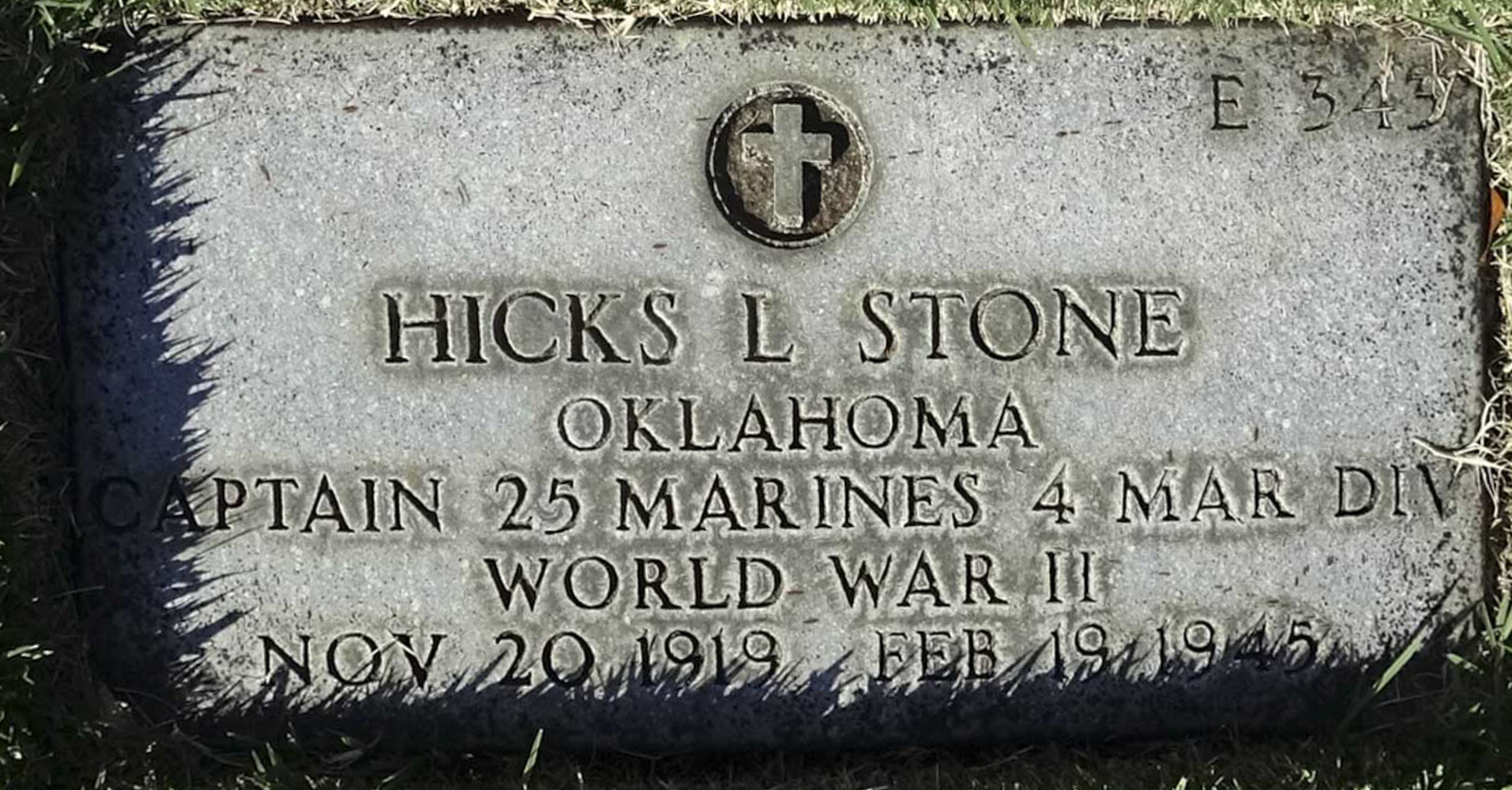 Gravesite marker image for hicks l stone