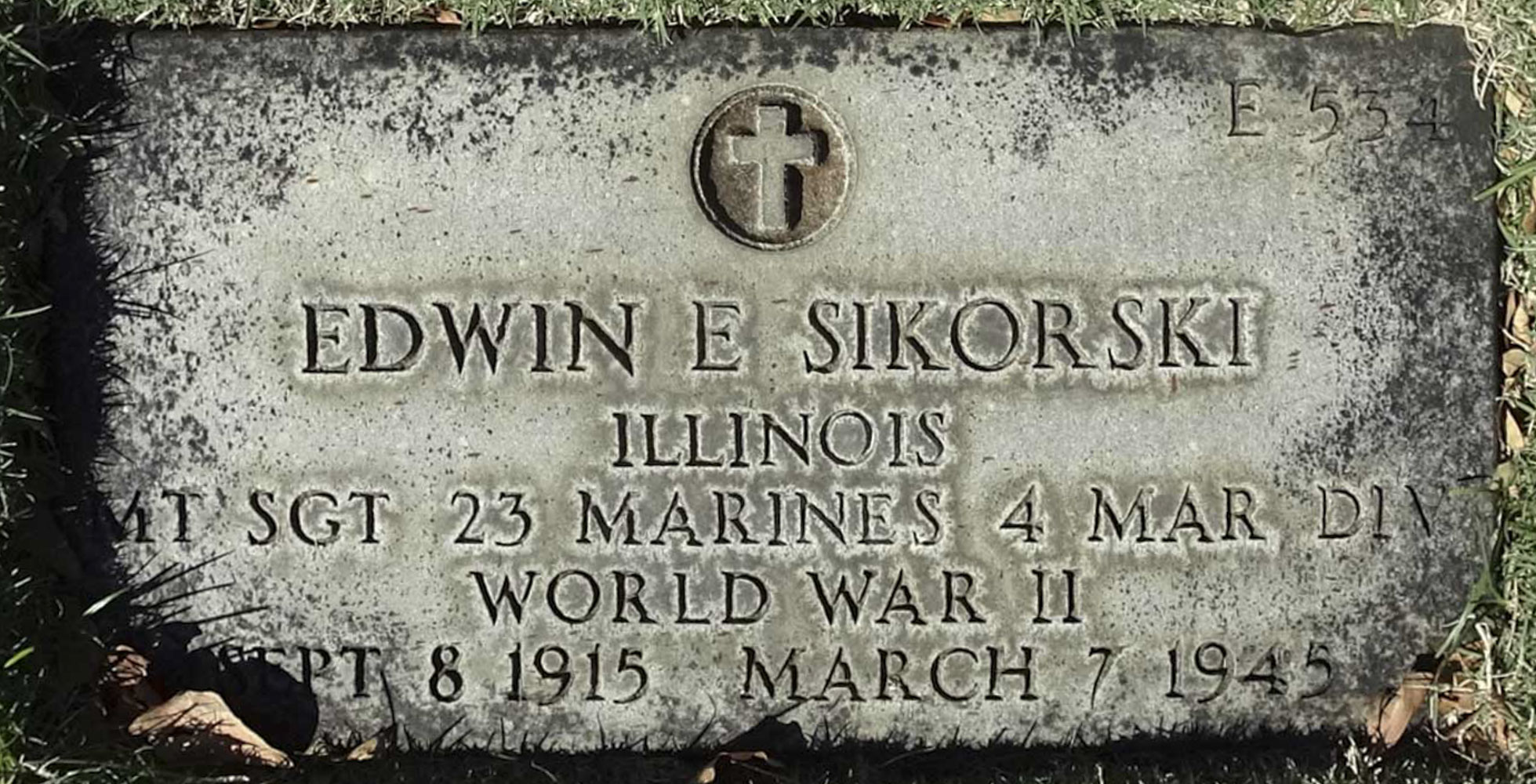 Gravesite marker image for edwin eugene sikorski