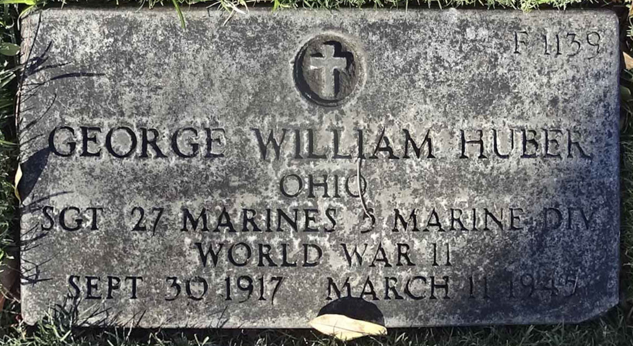 Gravesite marker image for george william huber