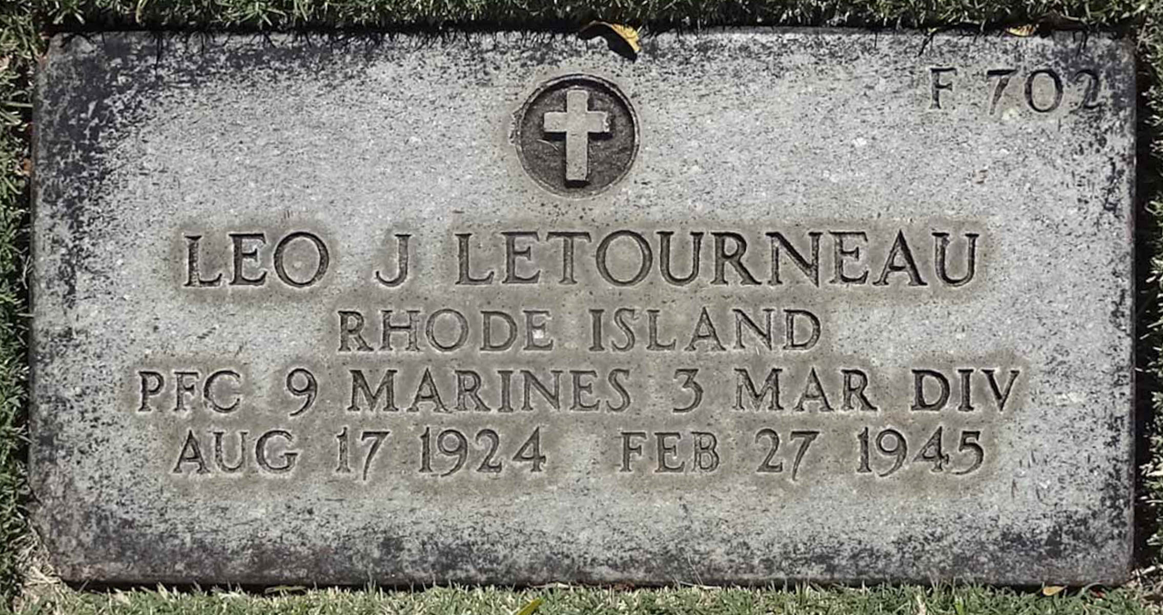 Gravesite marker image for leo joseph letourneau