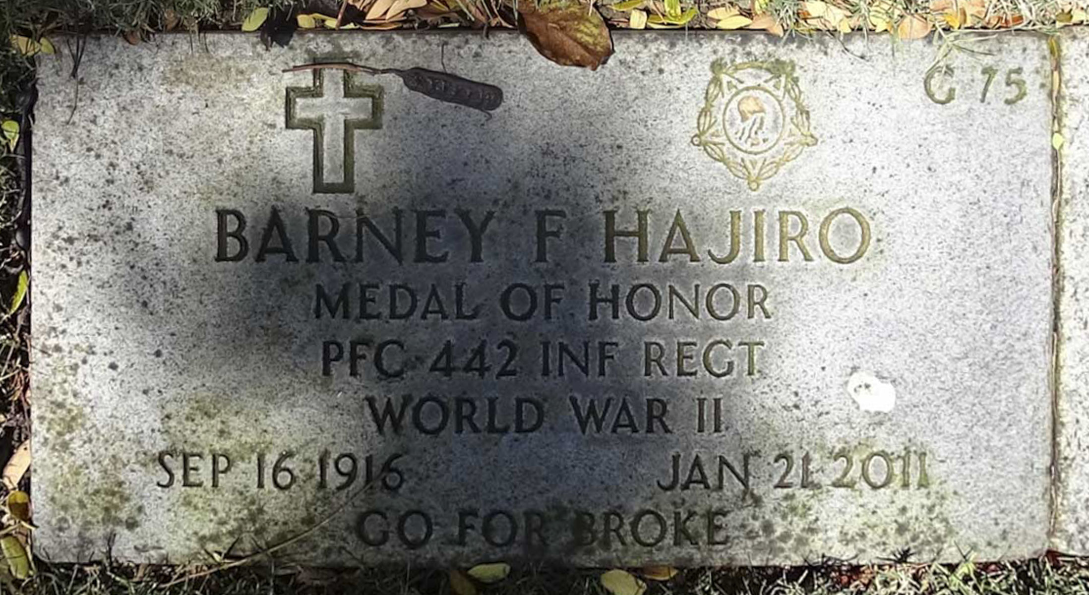 Gravesite marker image for barney fushimi hajiro