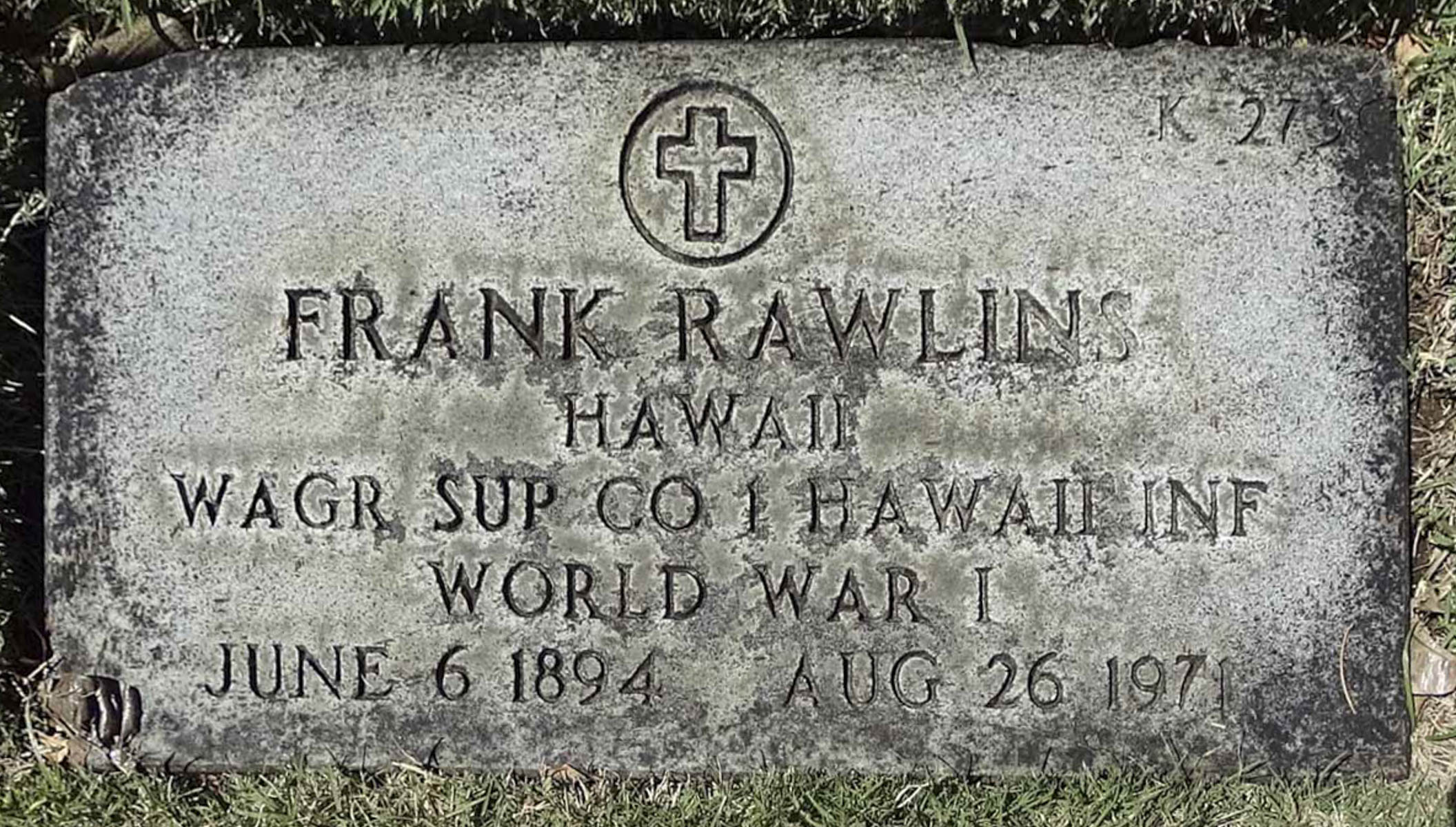 Gravesite marker image for frank rawlins