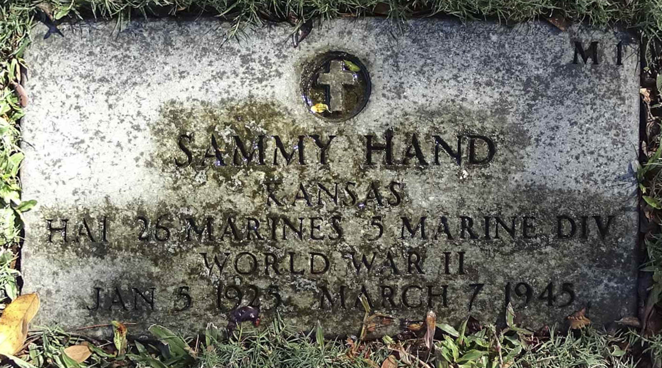 Gravesite marker image for sammy hand