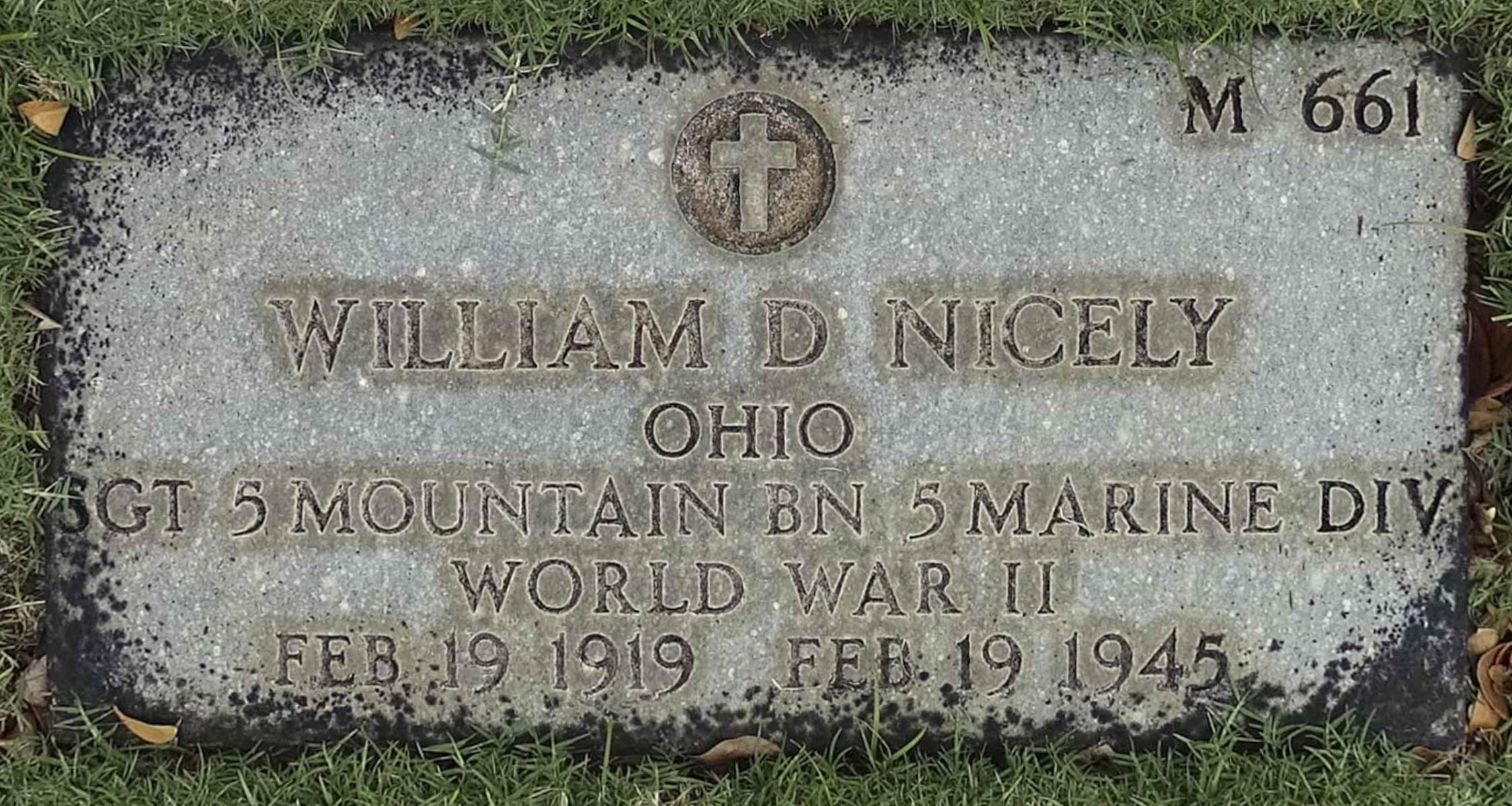Gravesite marker image for william darrell nicely