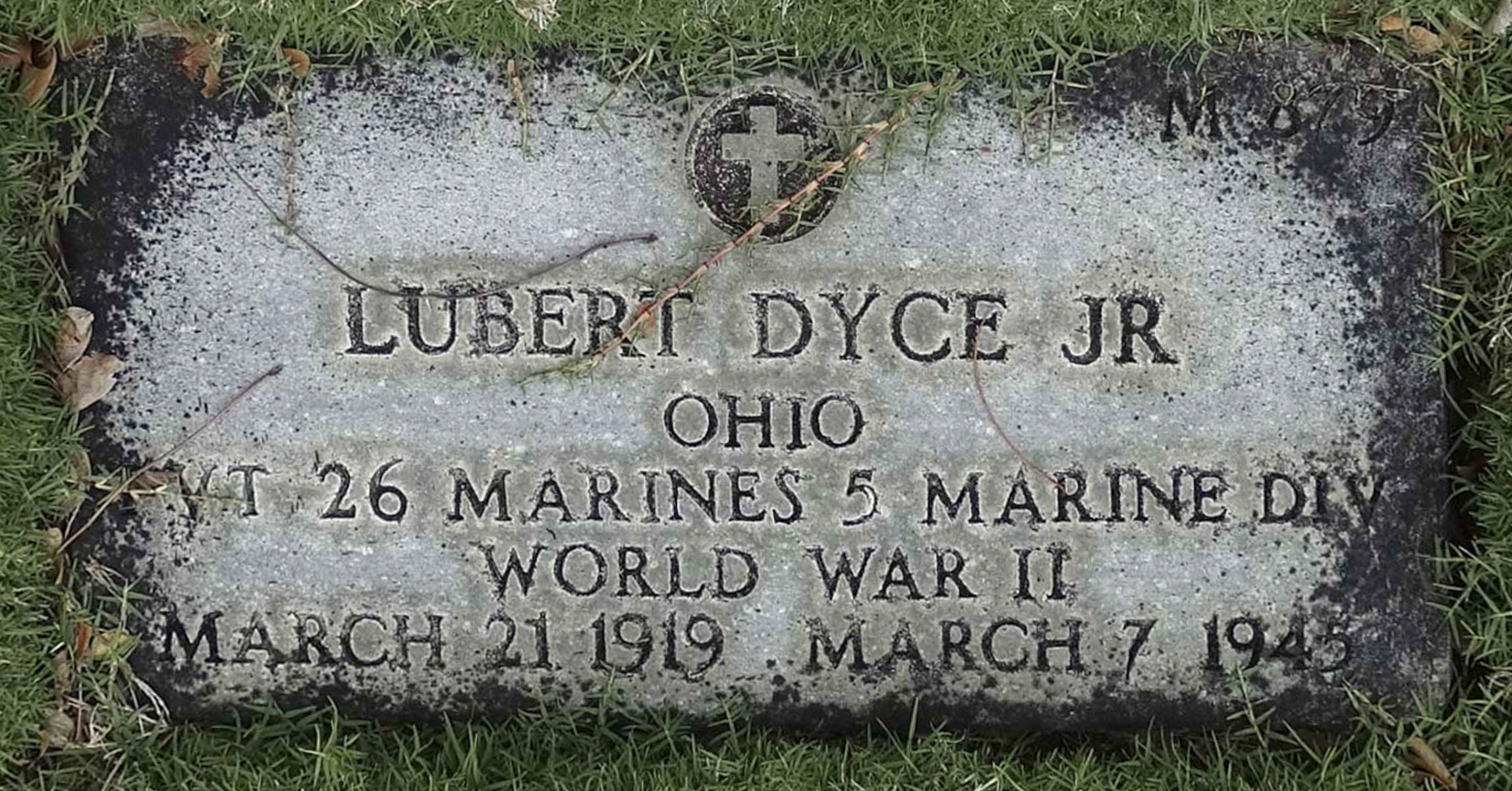 Gravesite marker image for lubert dyce jr
