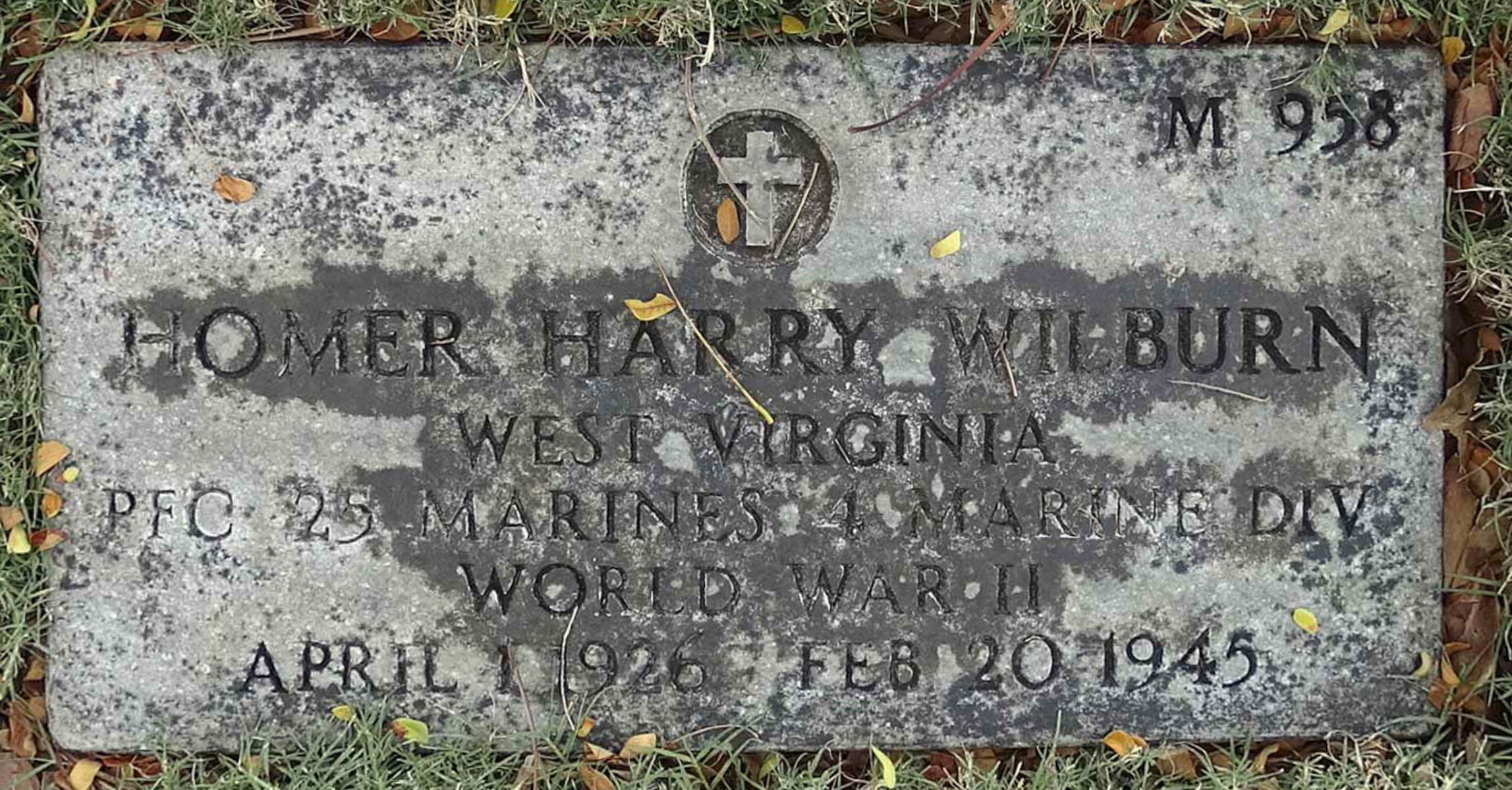 Gravesite marker image for homer harry wilburn