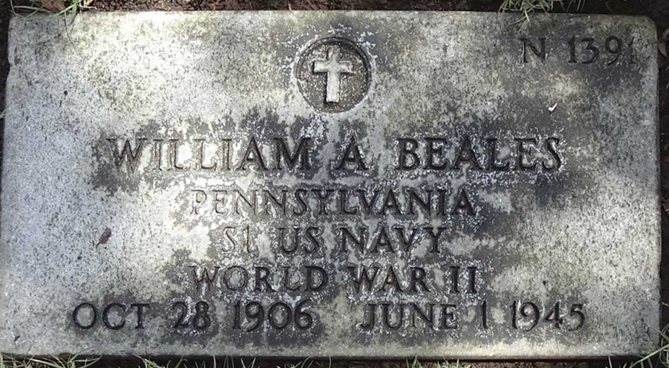Gravesite marker image for william augustus beales
