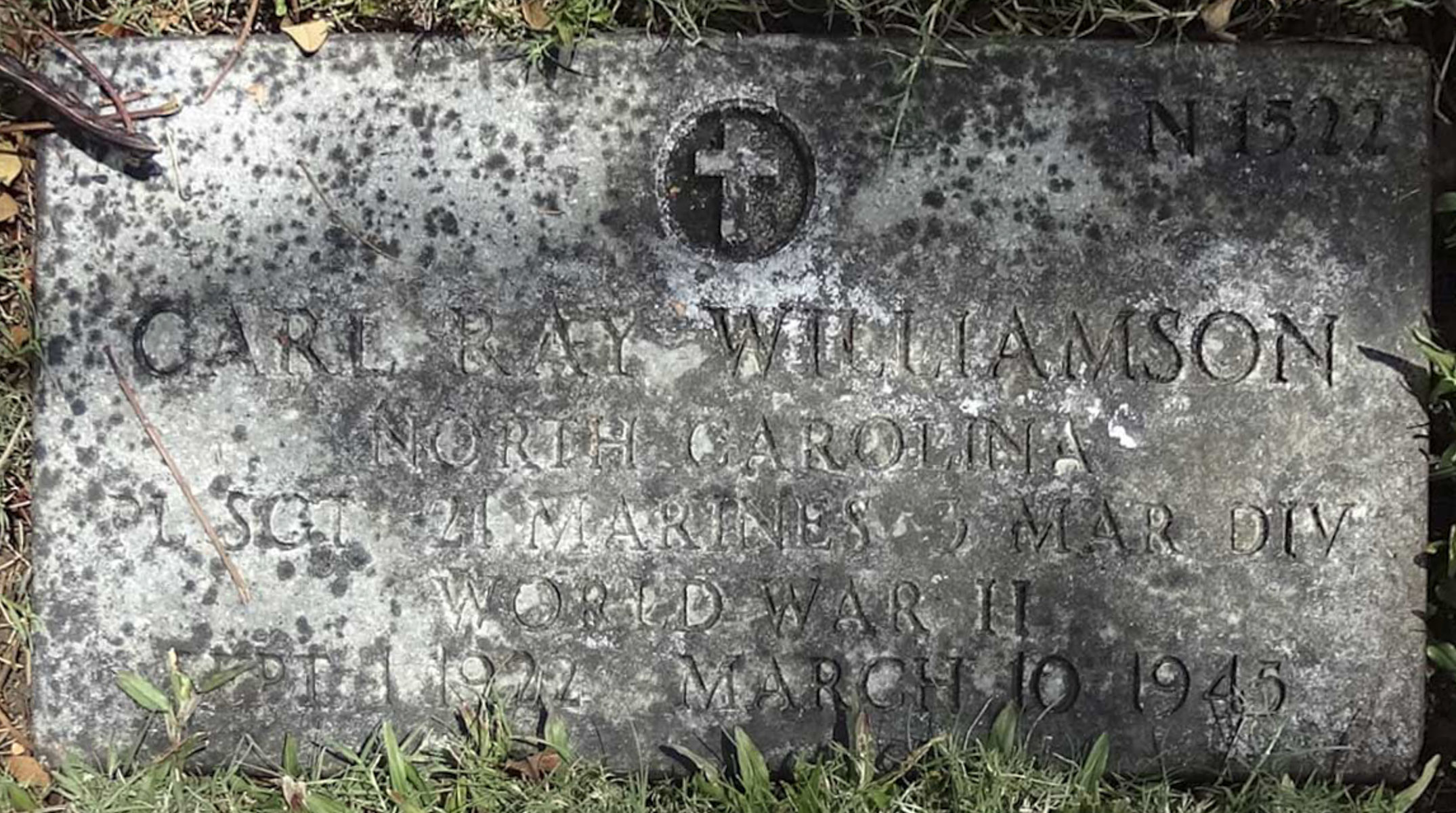 Gravesite marker image for carl ray williamson