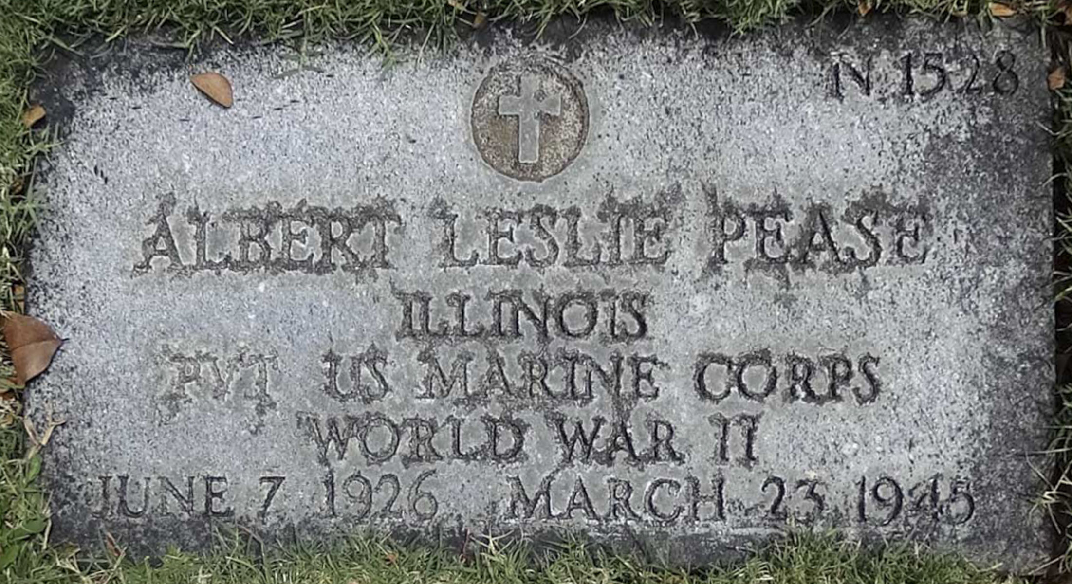 Gravesite marker image for albert leslie pease