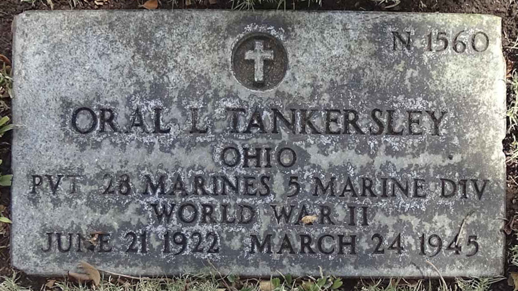 Gravesite marker image for oral lee tankersley