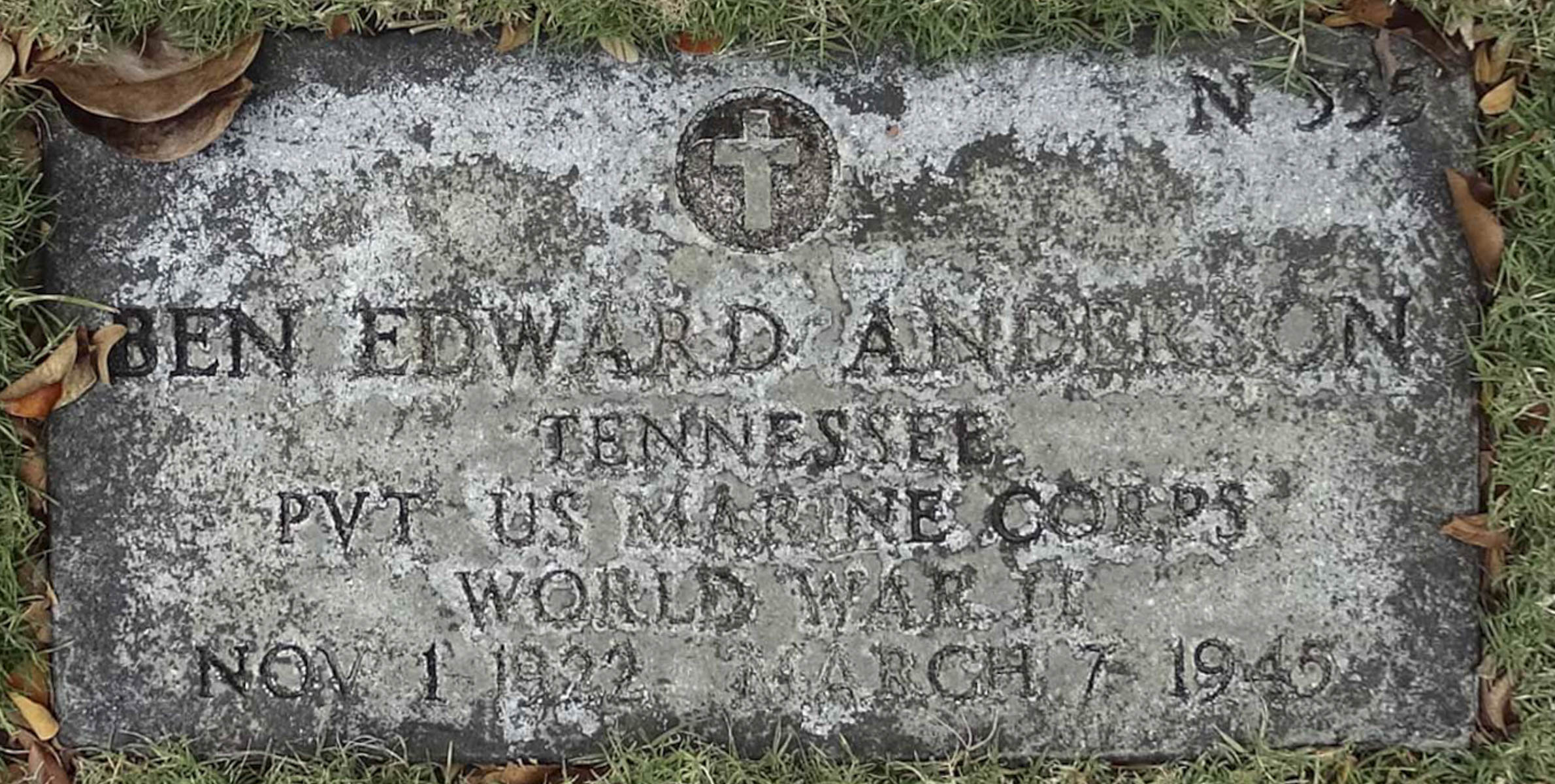 Gravesite marker image for ben edward anderson