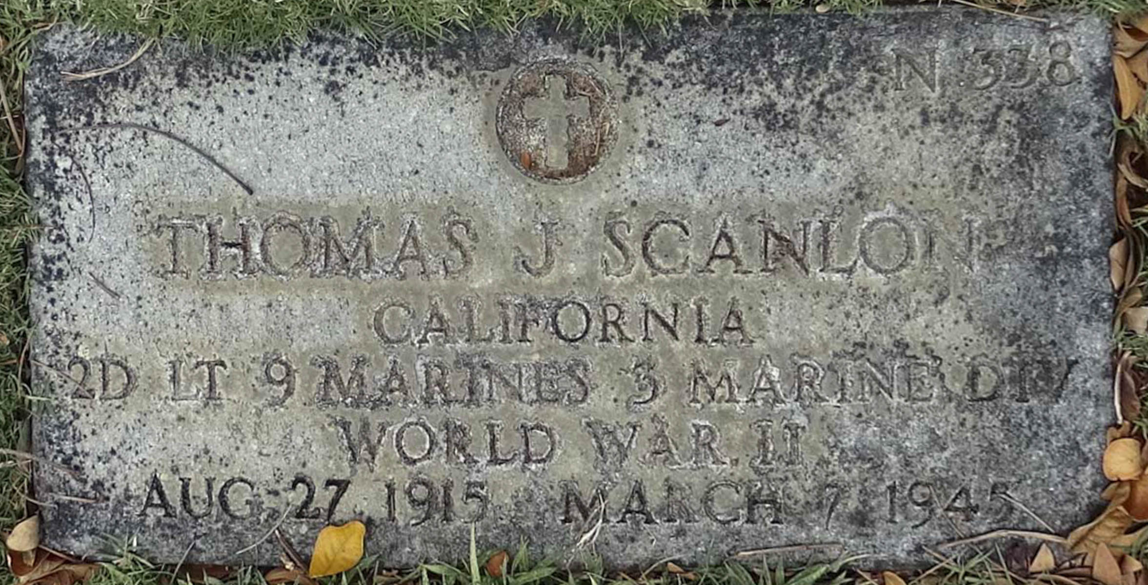 Gravesite marker image for thomas j scanlon